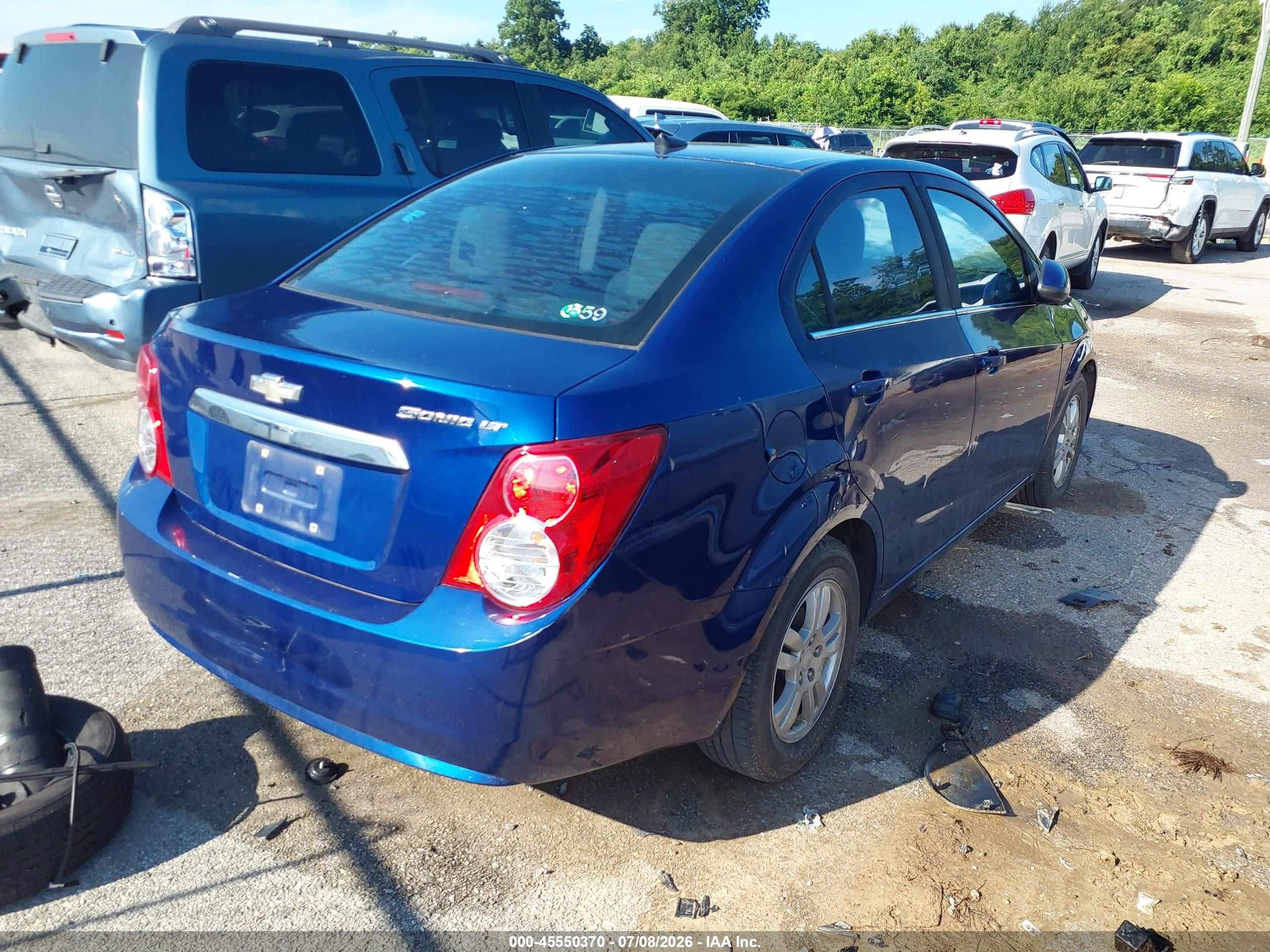 2012 Chevrolet Sonic 2lt Blue vin: 1G1JC5SH4C4192198
