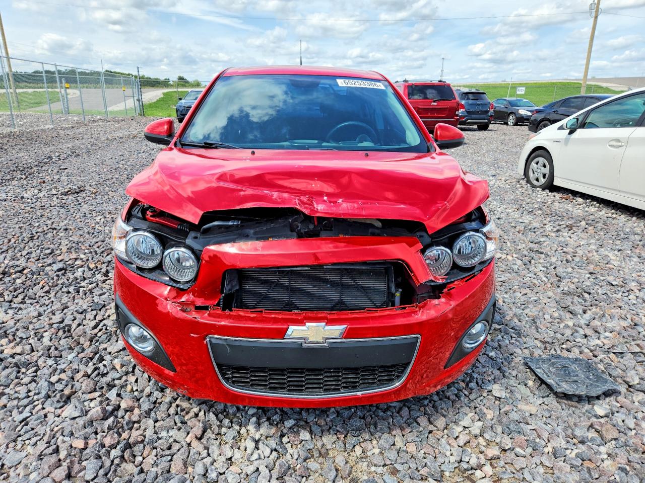2012 Chevrolet Sonic Lt Красный vin: 1G1JC5SH4C4201000