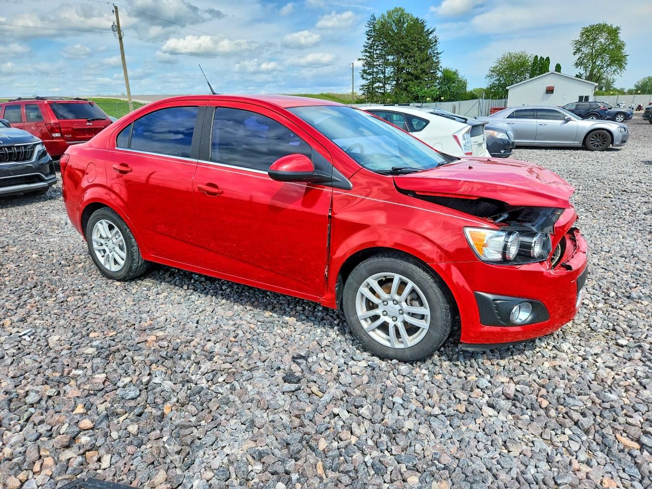 2012 Chevrolet Sonic Lt Красный vin: 1G1JC5SH4C4201000