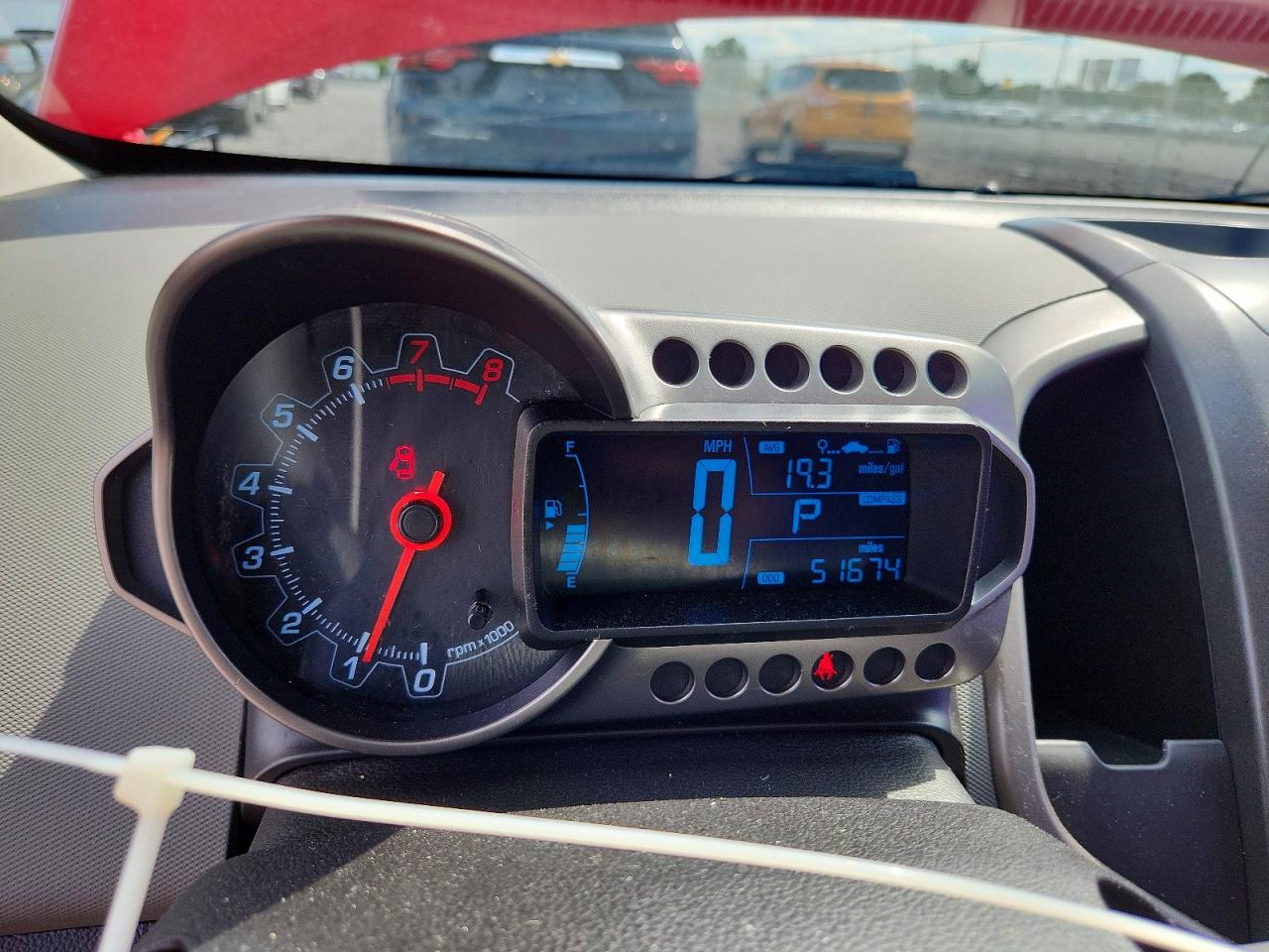 2012 Chevrolet Sonic Lt Красный vin: 1G1JC5SH4C4201000