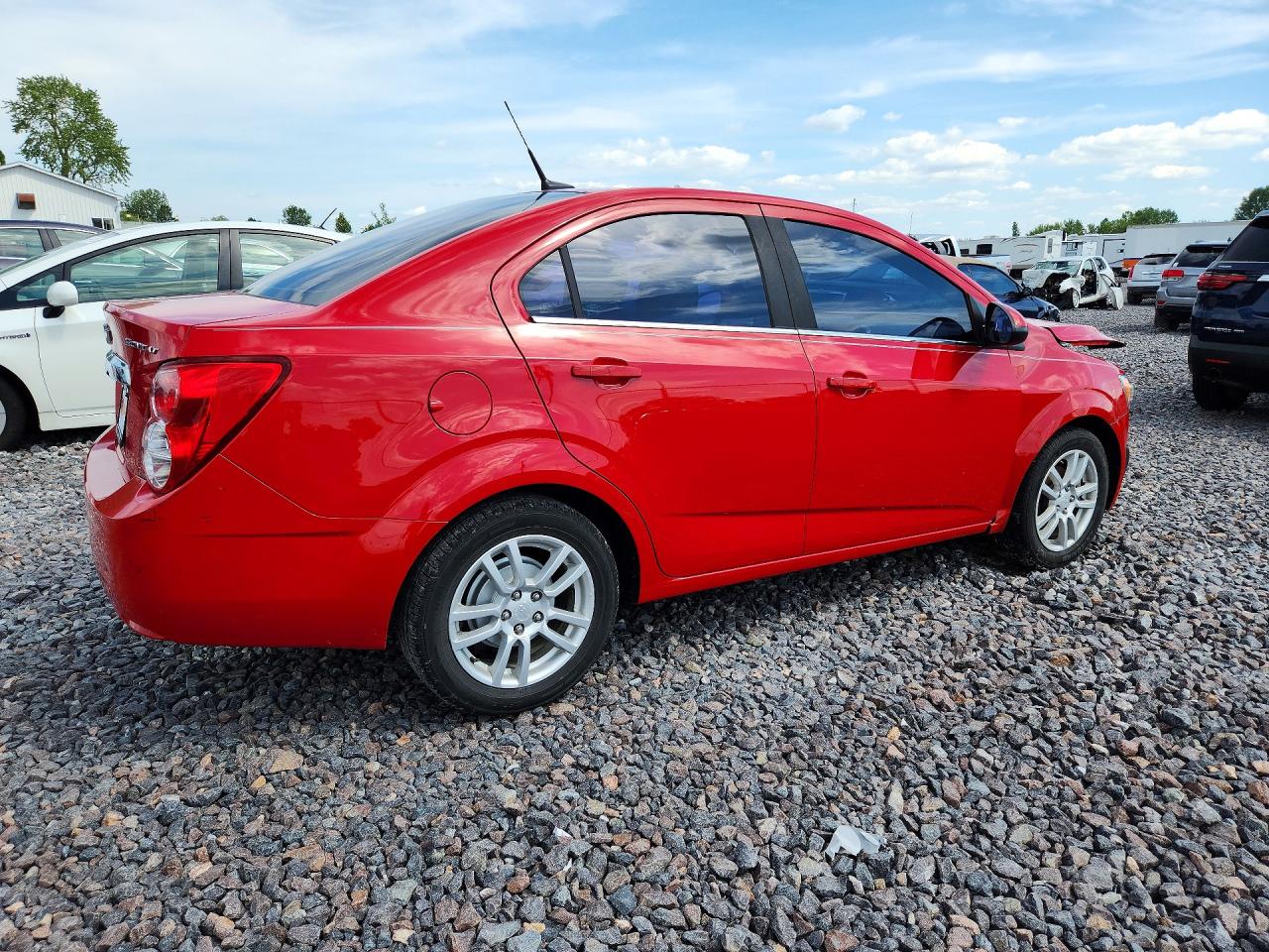 2012 Chevrolet Sonic Lt Красный vin: 1G1JC5SH4C4201000