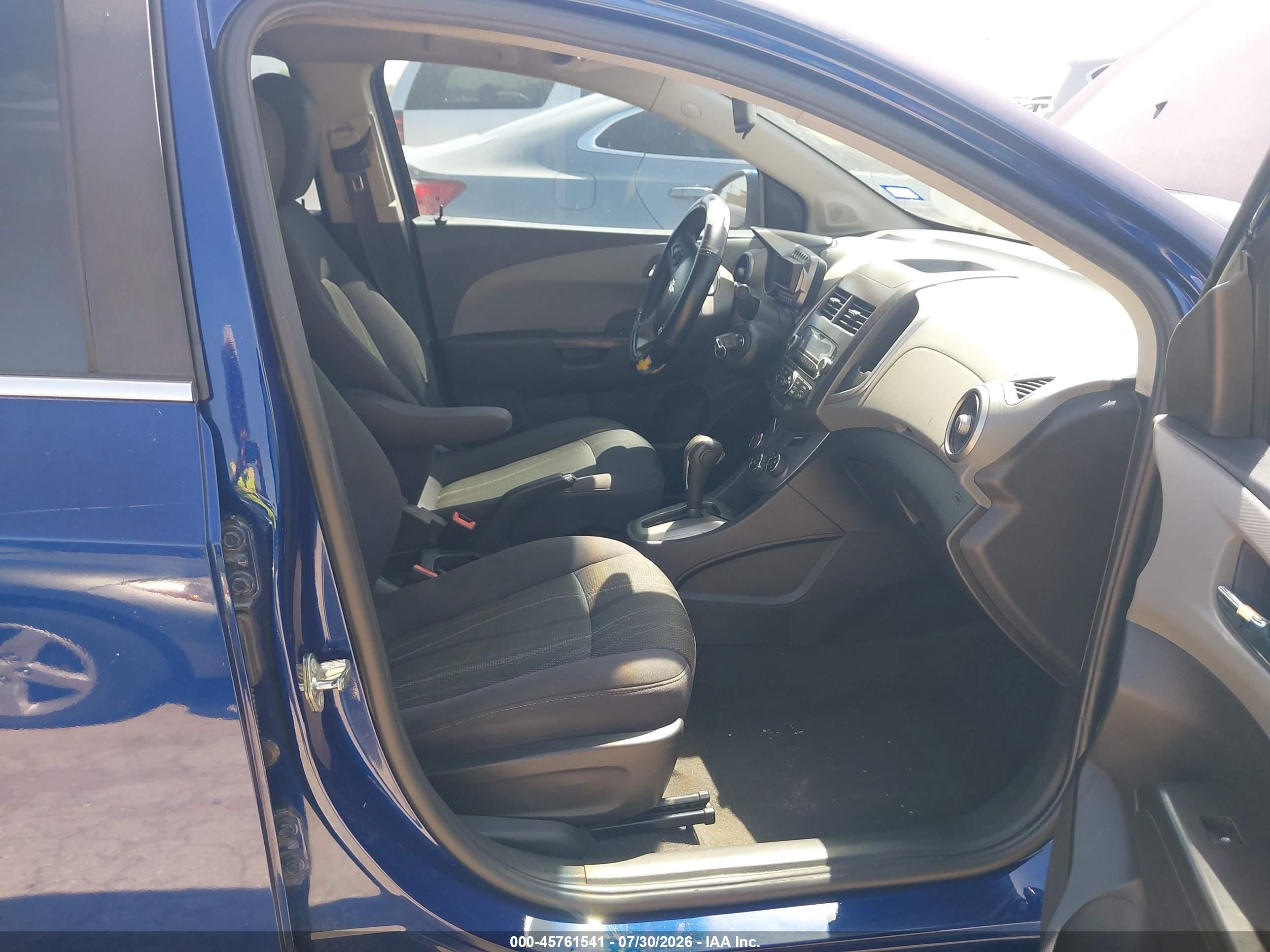 2013 Chevrolet Sonic Lt Auto Синий vin: 1G1JC5SH4D4135565