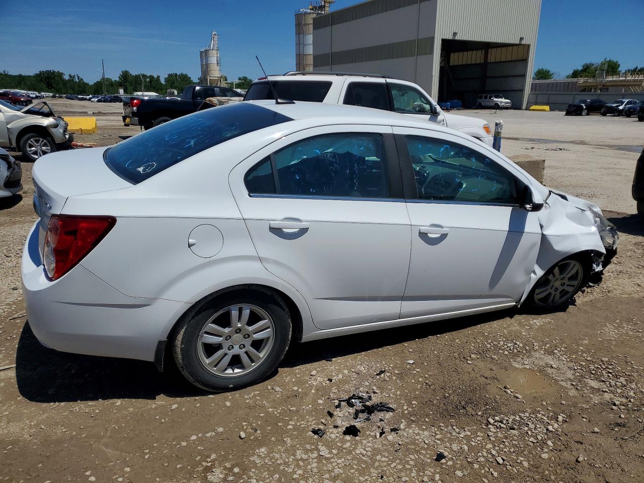 2013 Chevrolet Sonic Lt White vin: 1G1JC5SH4D4210295