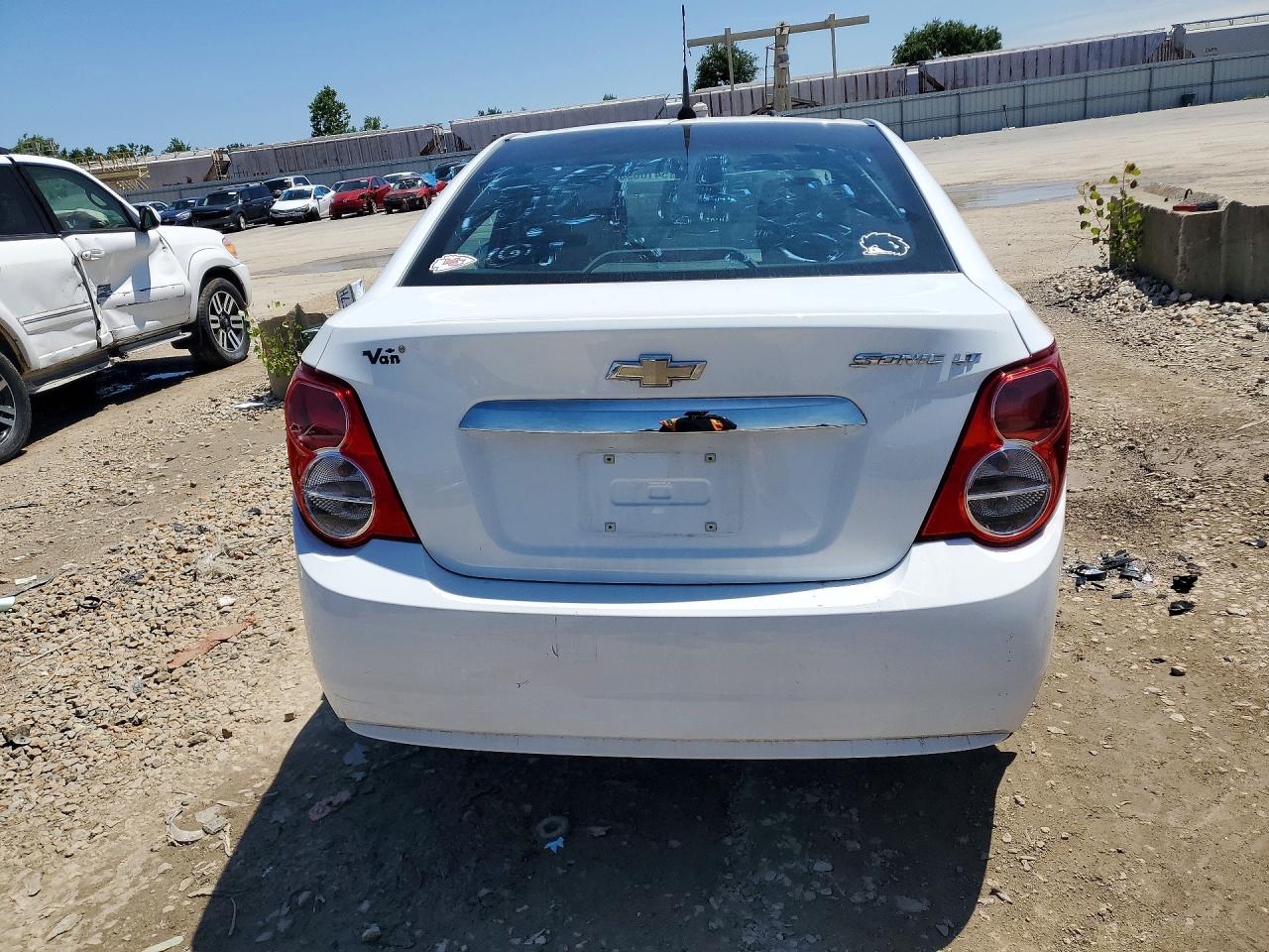2013 Chevrolet Sonic Lt White vin: 1G1JC5SH4D4210295