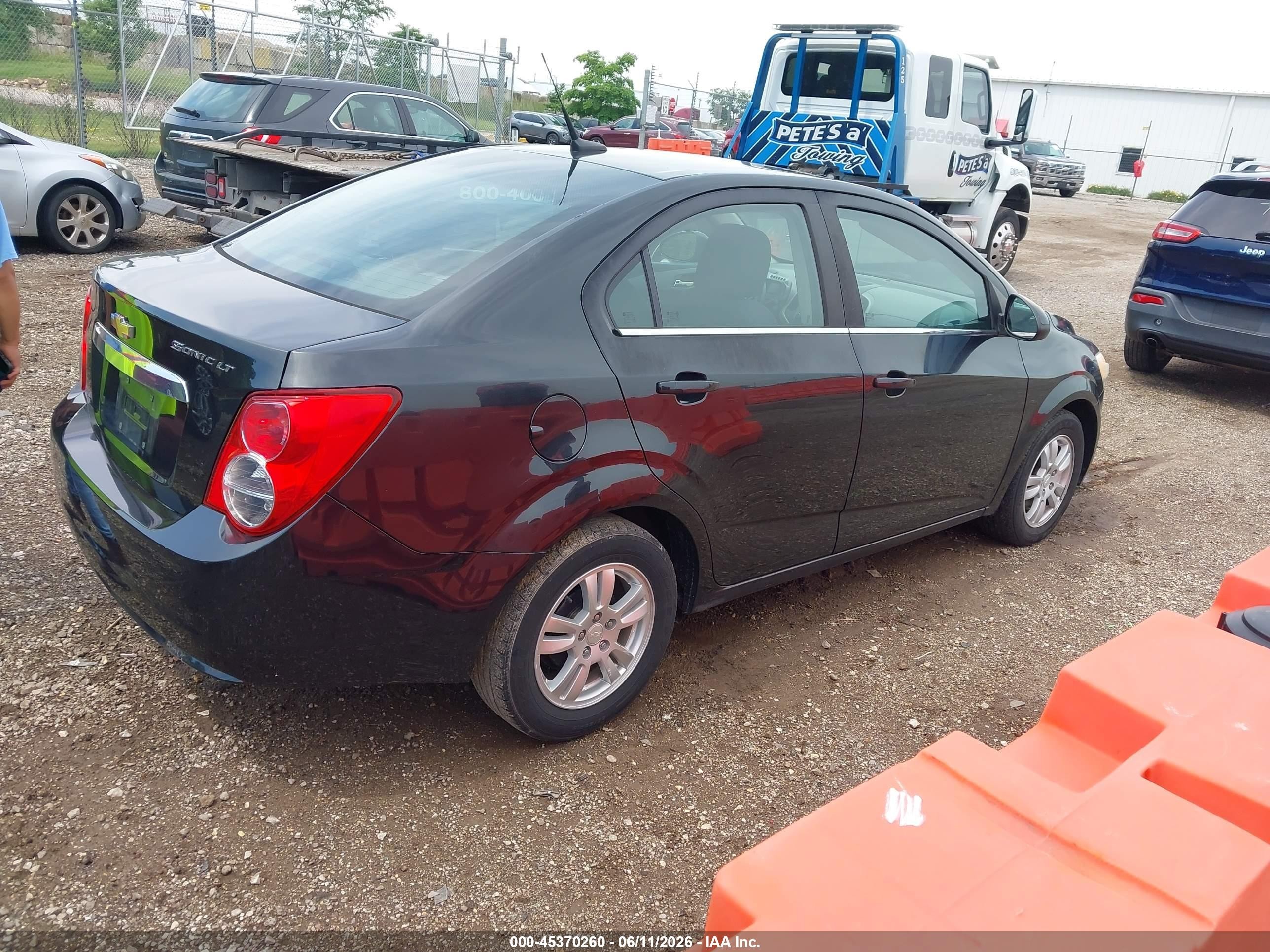 2013 Chevrolet Sonic Lt Auto Black vin: 1G1JC5SH4D4211642