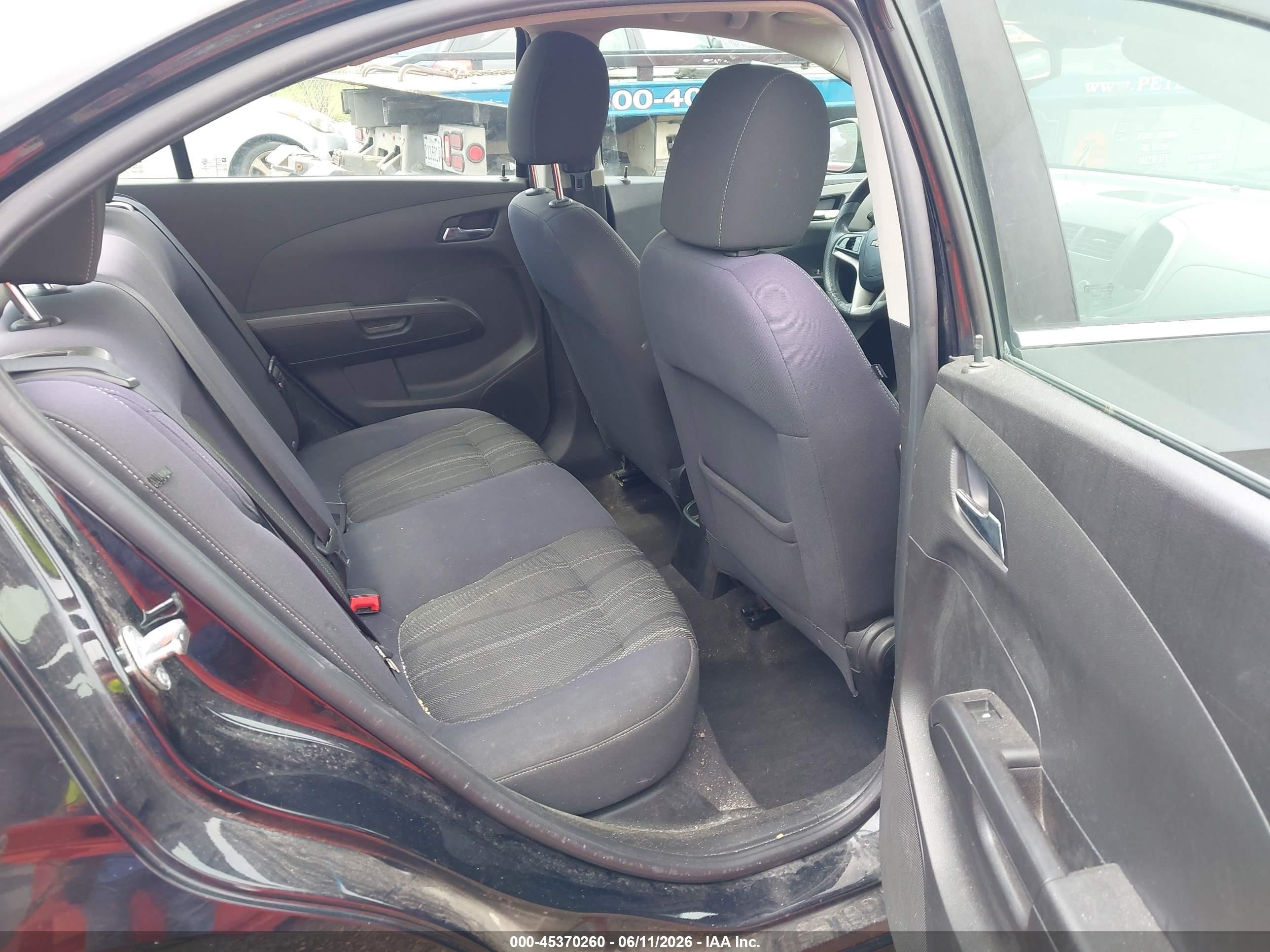 2013 Chevrolet Sonic Lt Auto Black vin: 1G1JC5SH4D4211642