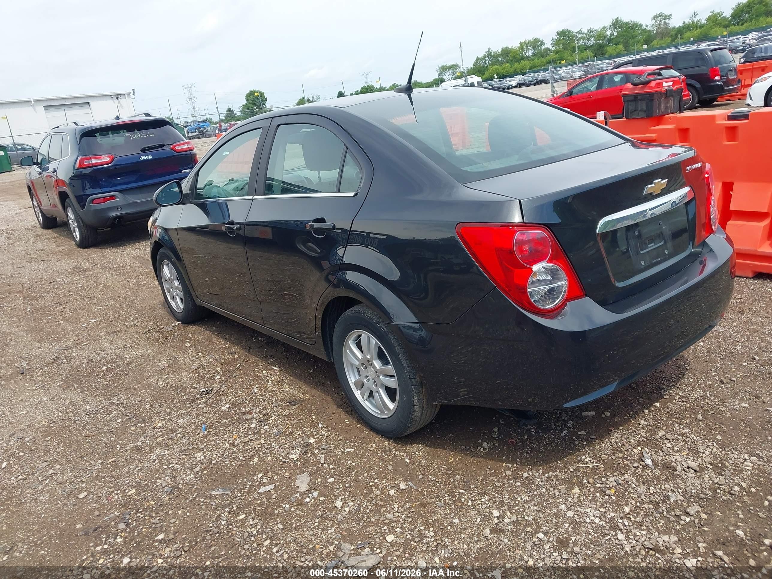 2013 Chevrolet Sonic Lt Auto Black vin: 1G1JC5SH4D4211642