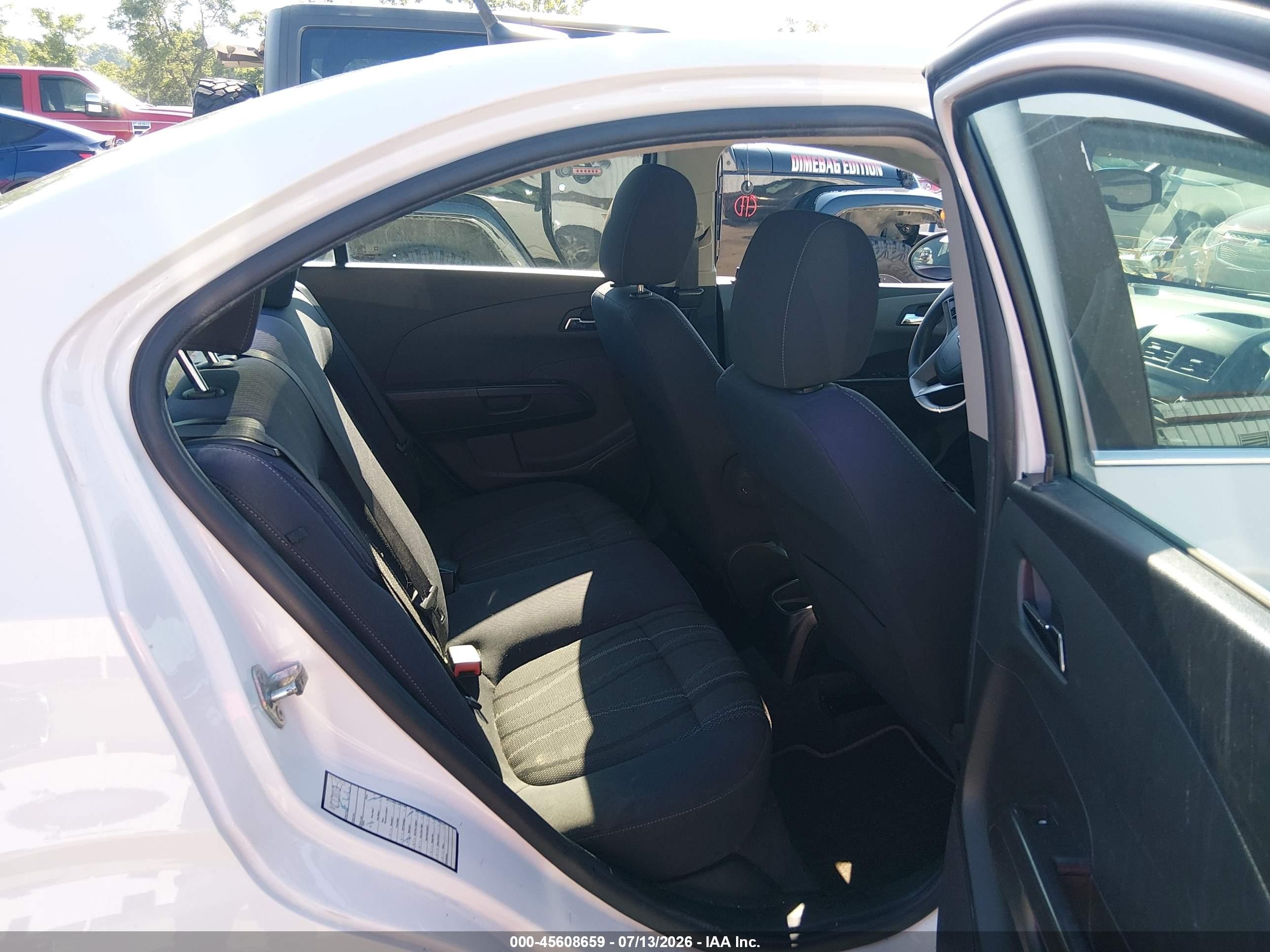 2014 Chevrolet Sonic Lt Auto Белый vin: 1G1JC5SH4E4115205