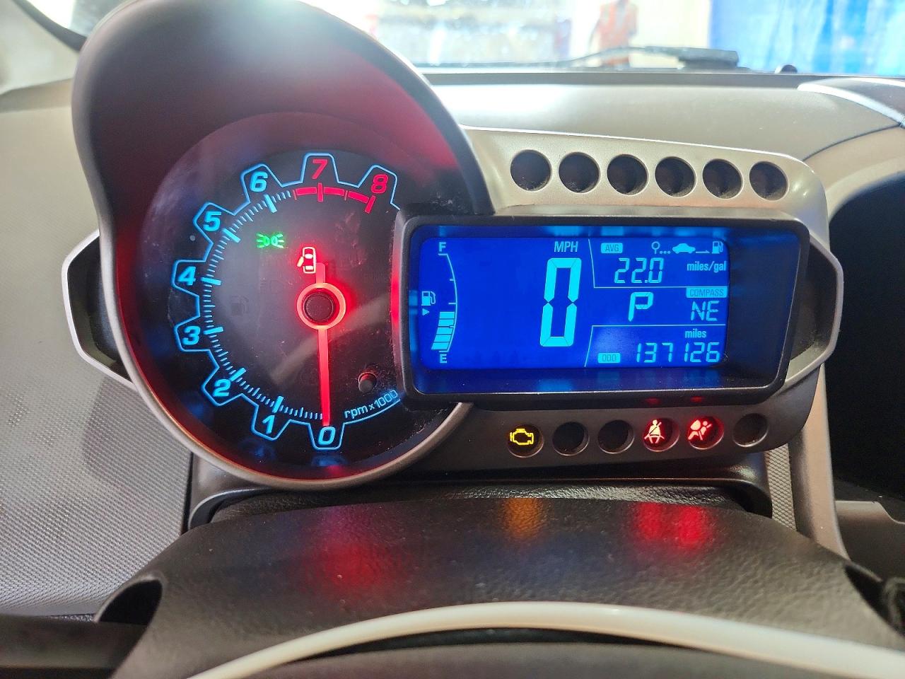 2014 Chevrolet Sonic Lt Blue vin: 1G1JC5SH4E4148754