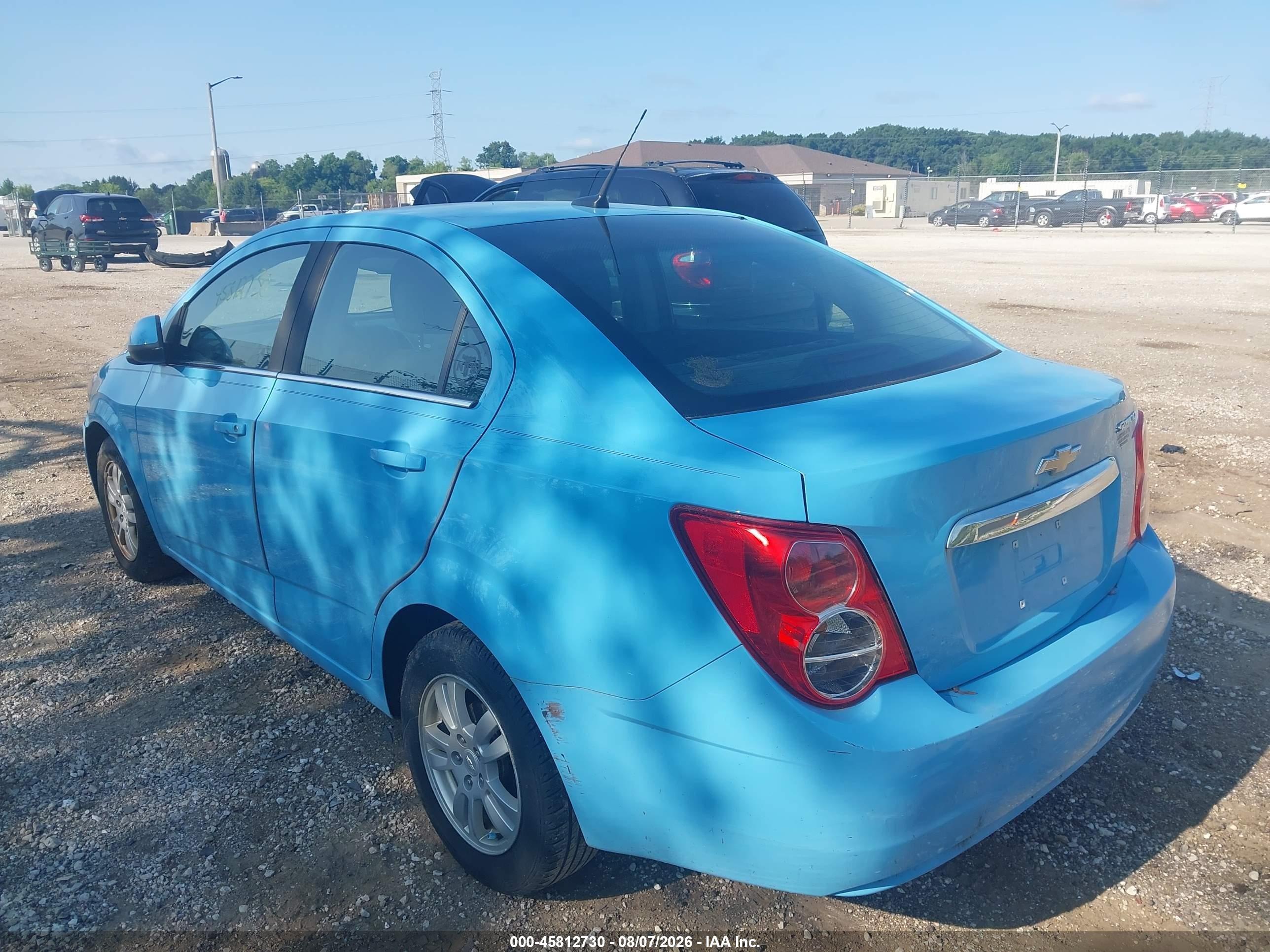 2014 Chevrolet Sonic Lt Auto Blue vin: 1G1JC5SH4E4153839