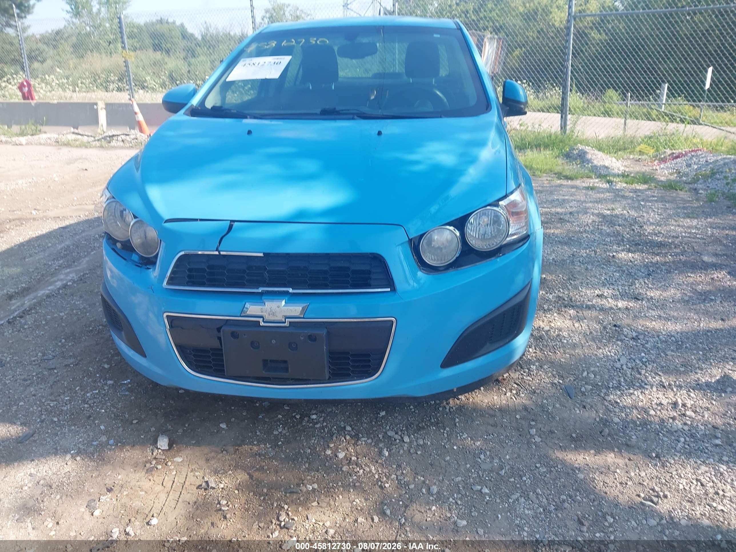 2014 Chevrolet Sonic Lt Auto Blue vin: 1G1JC5SH4E4153839