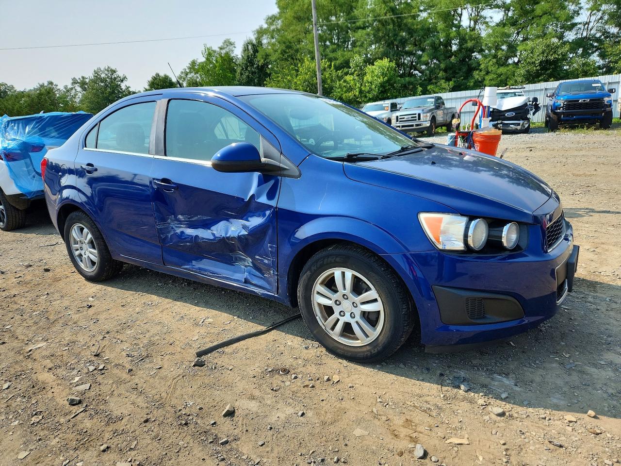 2014 Chevrolet Sonic Lt Blue vin: 1G1JC5SH4E4154313