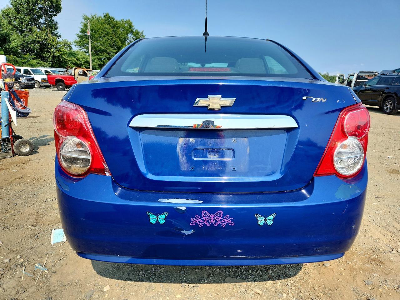 2014 Chevrolet Sonic Lt Blue vin: 1G1JC5SH4E4154313
