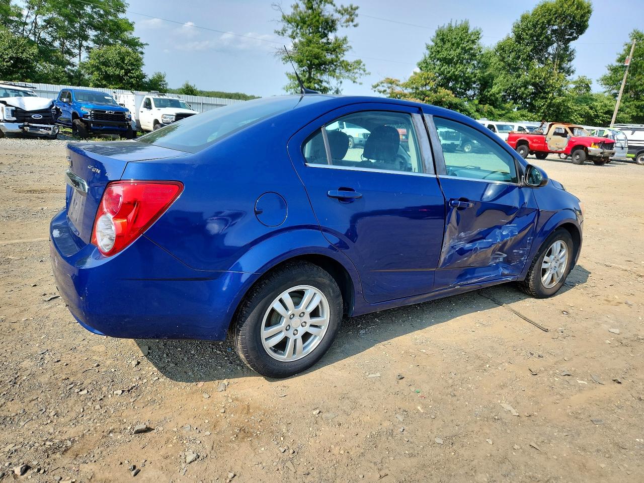 2014 Chevrolet Sonic Lt Blue vin: 1G1JC5SH4E4154313