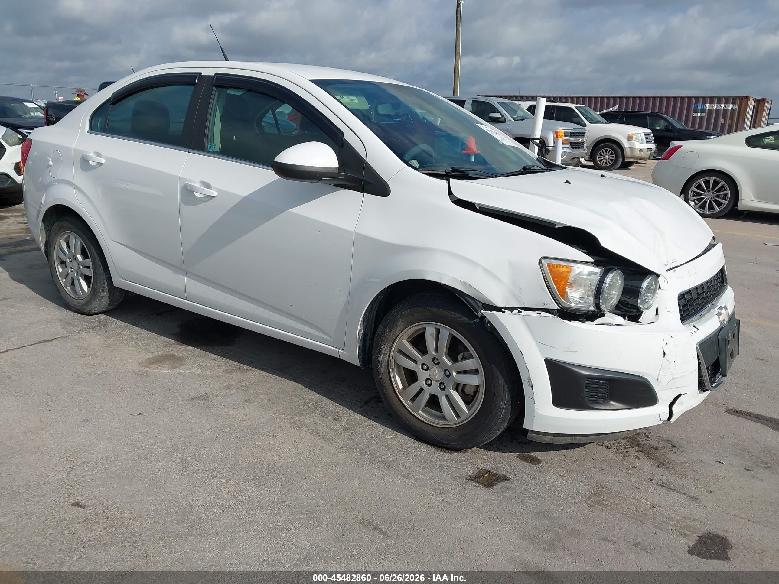 2014 Chevrolet Sonic Lt Auto White vin: 1G1JC5SH4E4184055