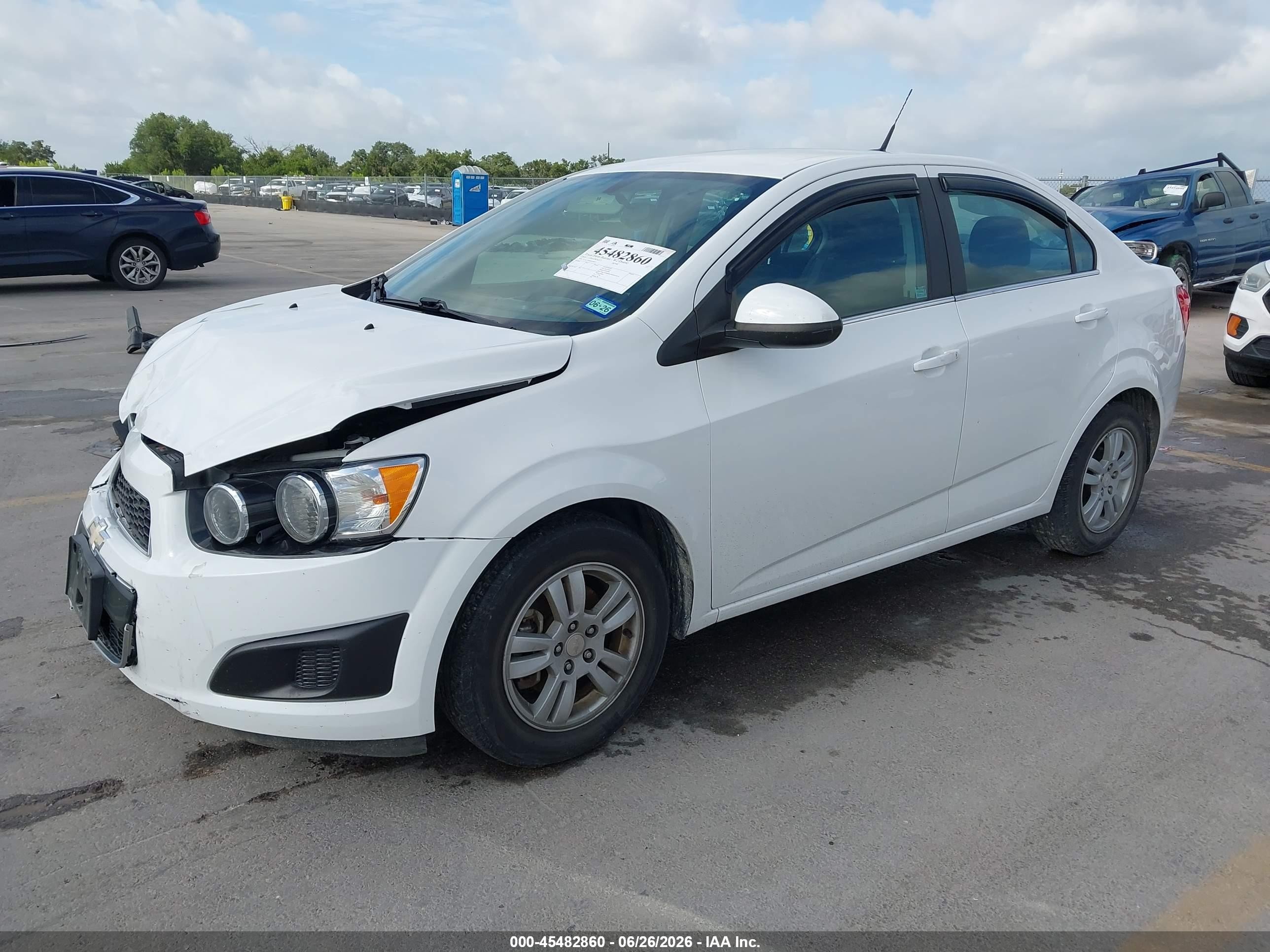 2014 Chevrolet Sonic Lt Auto White vin: 1G1JC5SH4E4184055