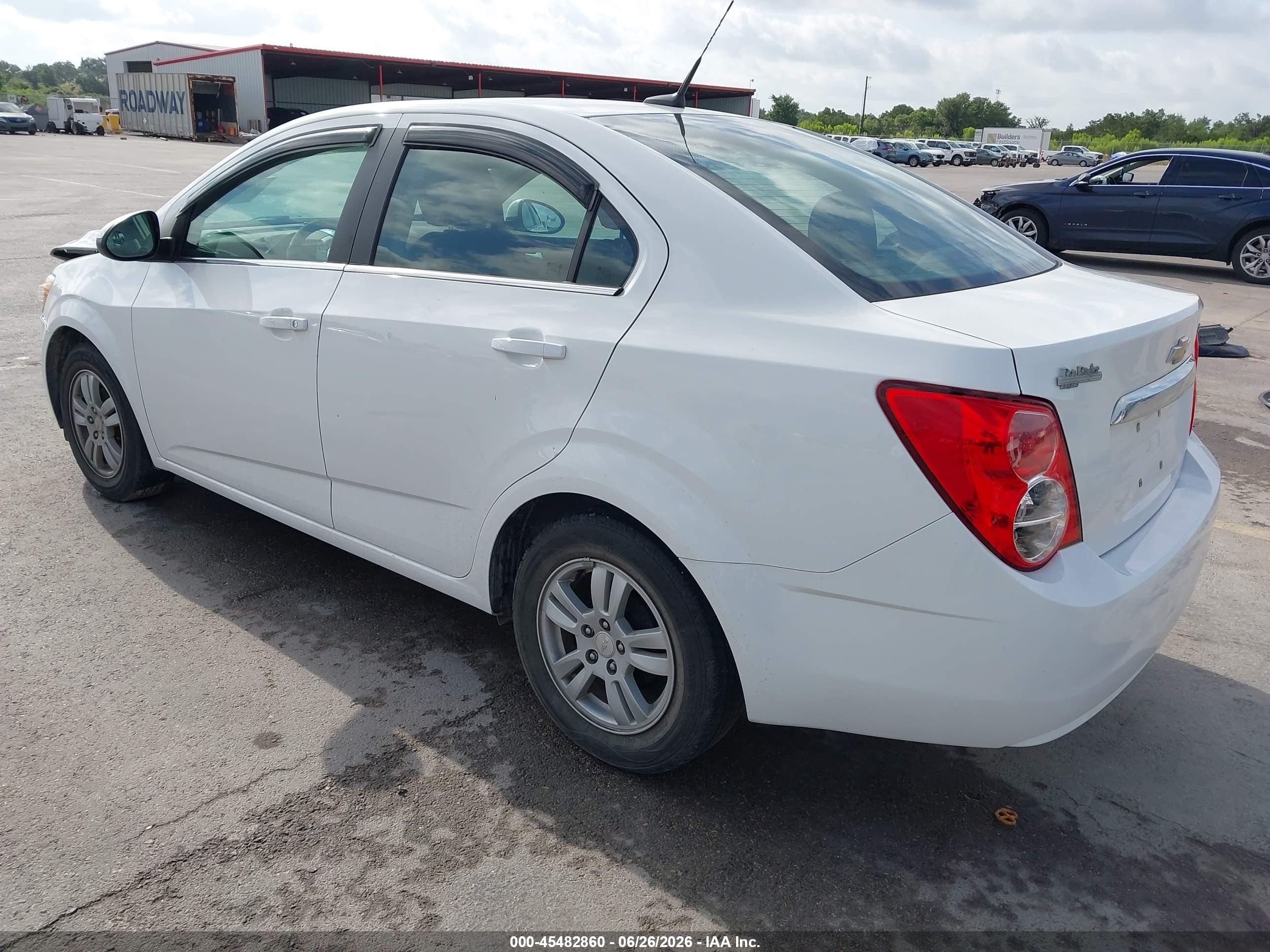 2014 Chevrolet Sonic Lt Auto White vin: 1G1JC5SH4E4184055