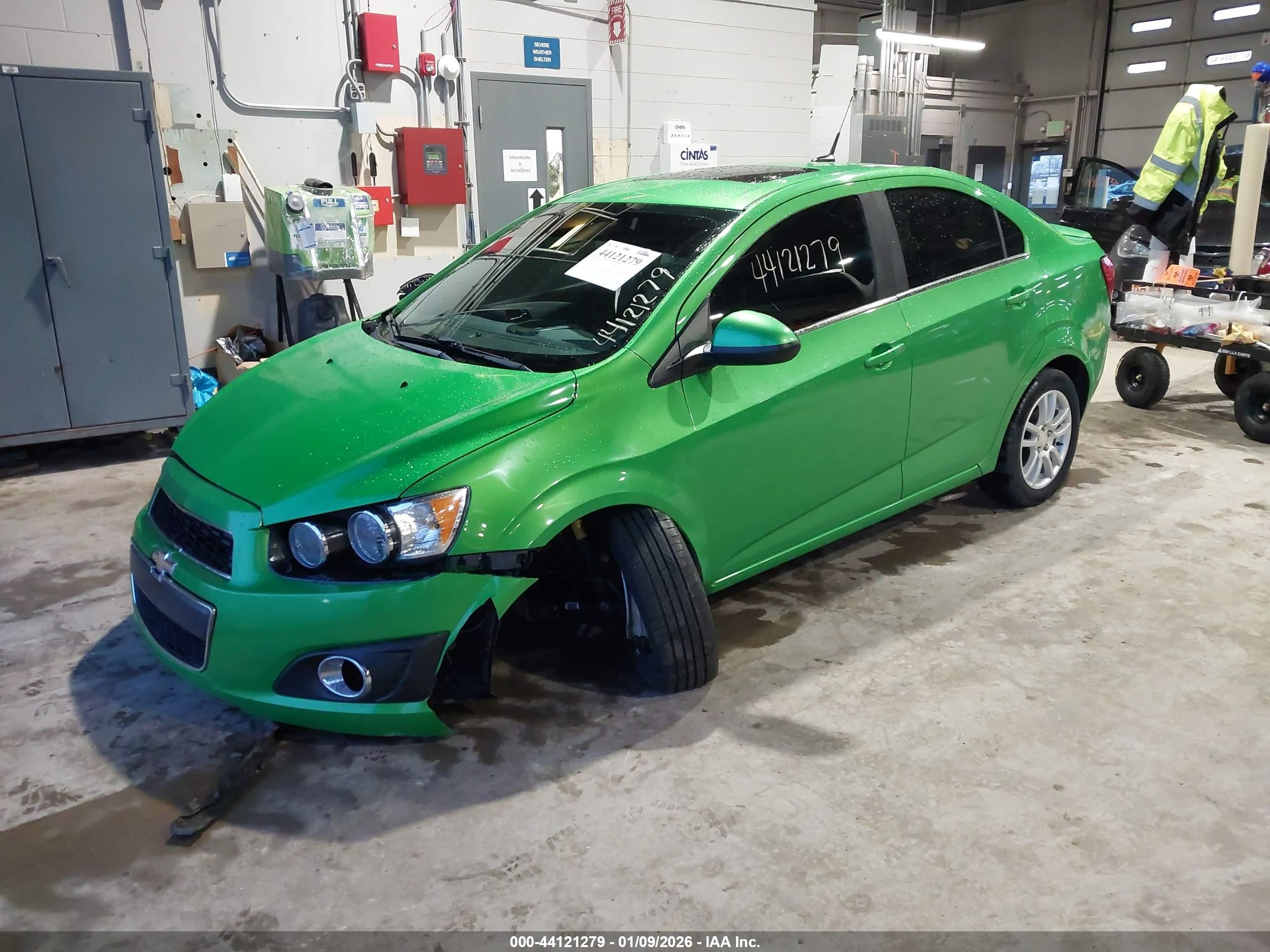 2014 Chevrolet Sonic Lt Auto Зеленый vin: 1G1JC5SH4E4216115