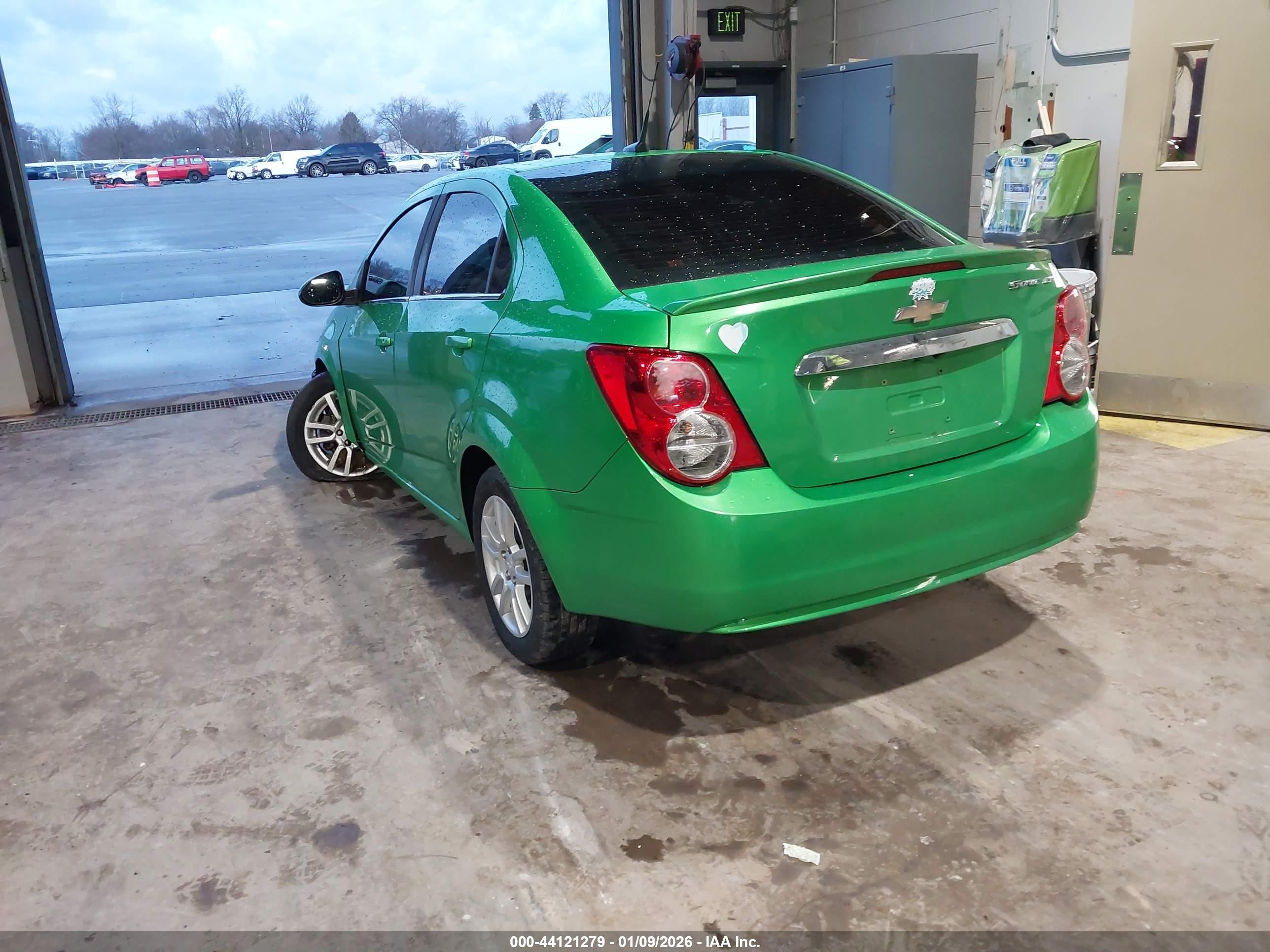2014 Chevrolet Sonic Lt Auto Зеленый vin: 1G1JC5SH4E4216115