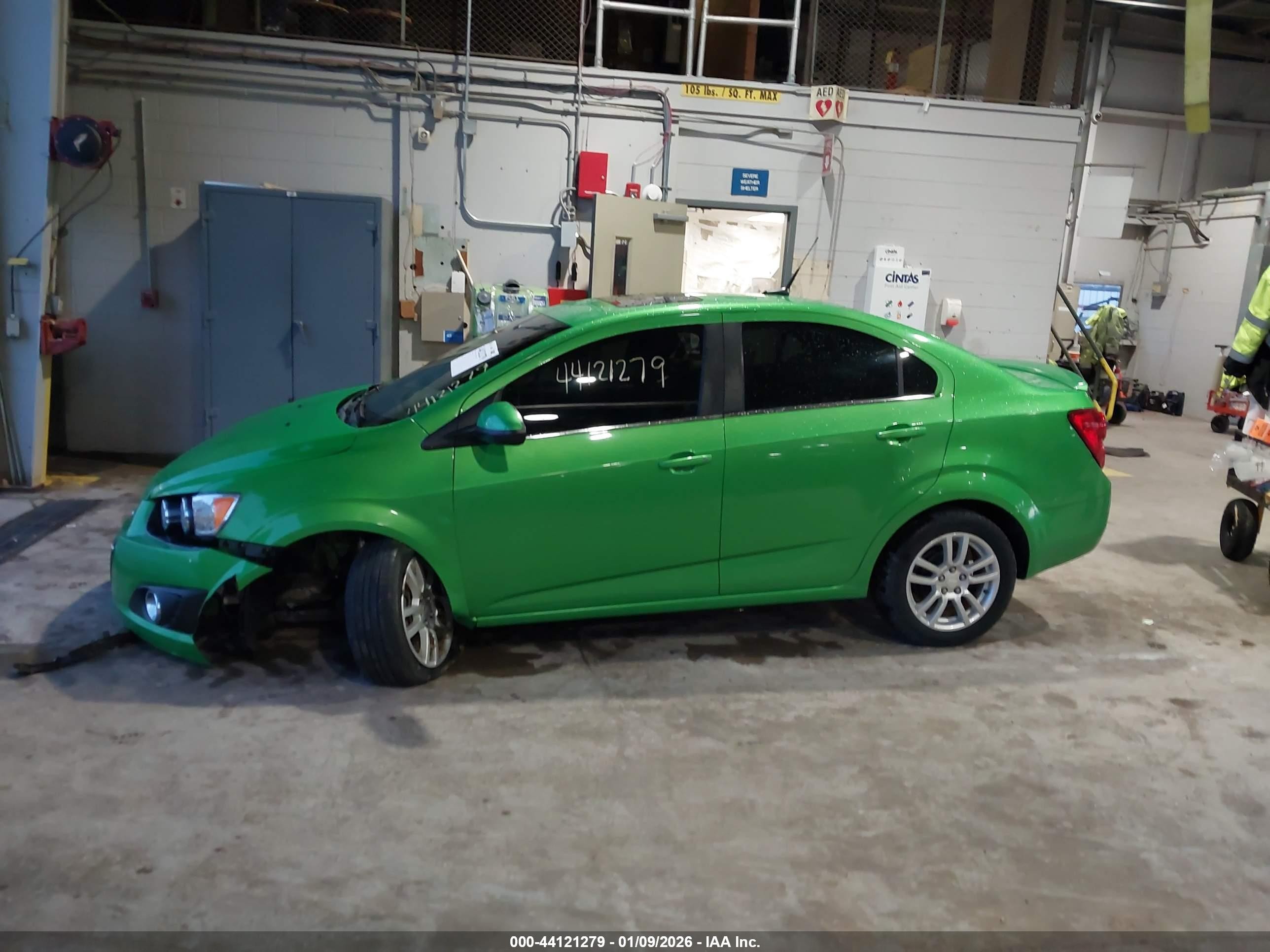 2014 Chevrolet Sonic Lt Auto Зеленый vin: 1G1JC5SH4E4216115