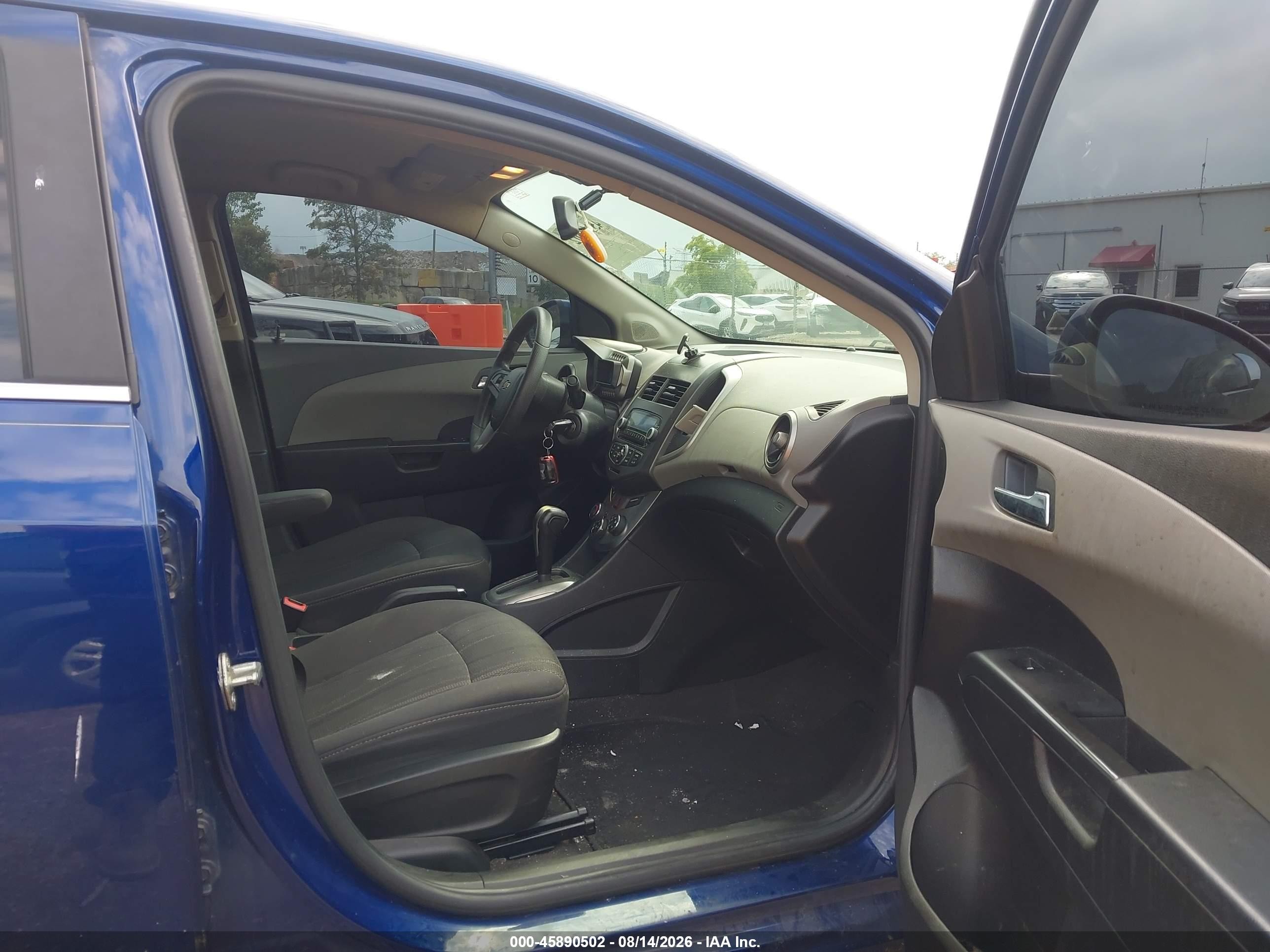 2014 Chevrolet Sonic Lt Auto Blue vin: 1G1JC5SH4E4224490