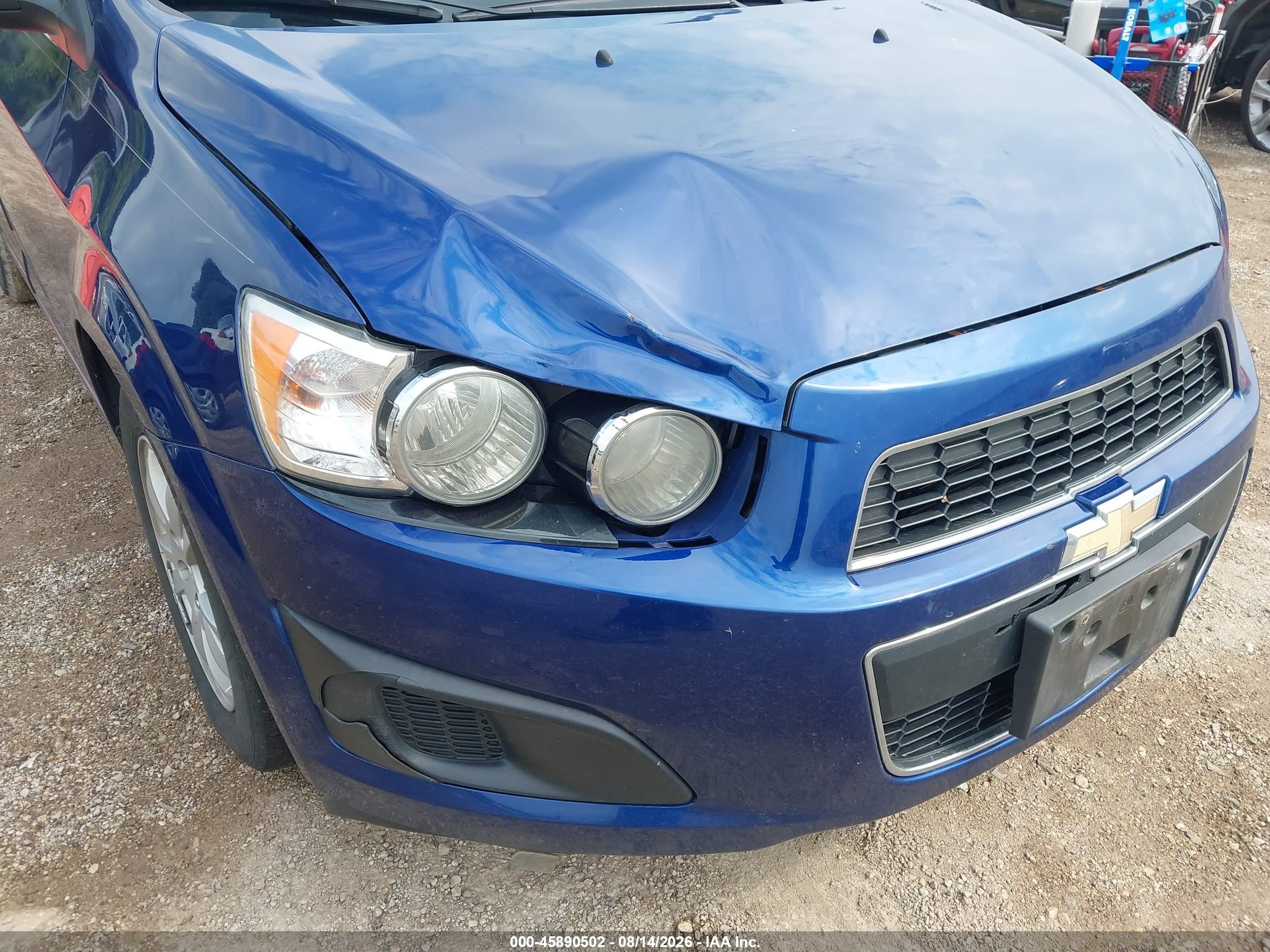 2014 Chevrolet Sonic Lt Auto Blue vin: 1G1JC5SH4E4224490