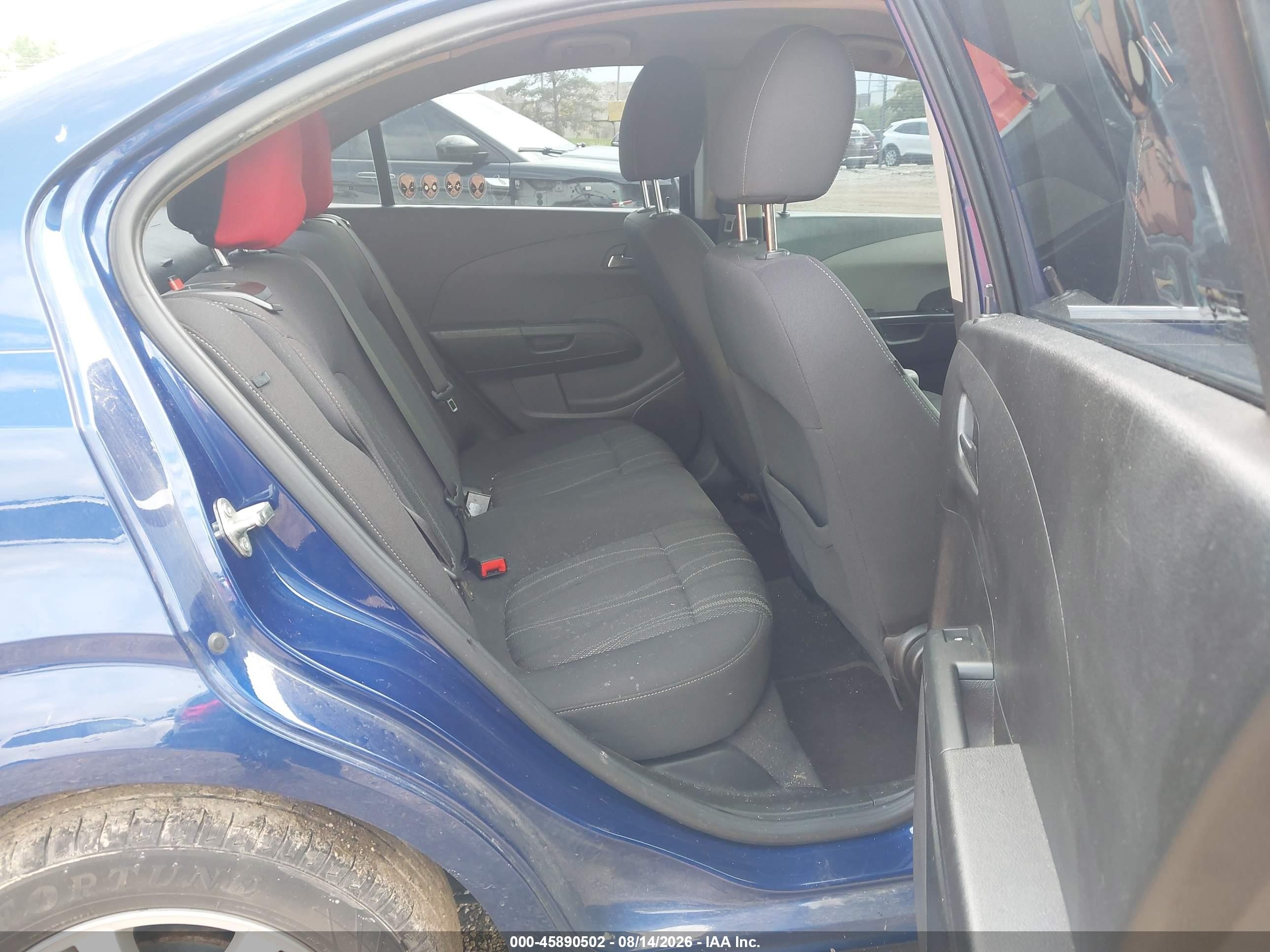 2014 Chevrolet Sonic Lt Auto Blue vin: 1G1JC5SH4E4224490