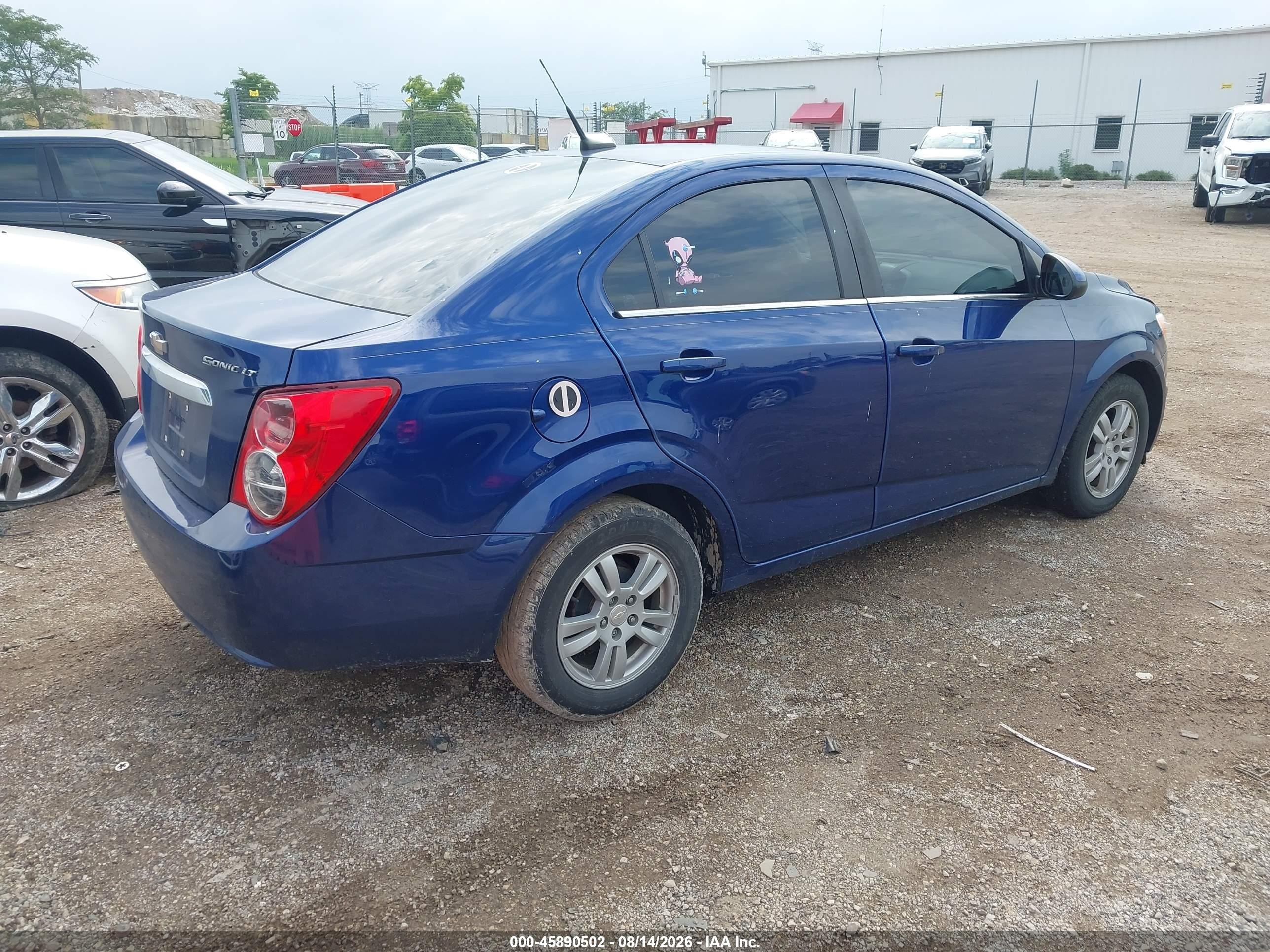 2014 Chevrolet Sonic Lt Auto Blue vin: 1G1JC5SH4E4224490