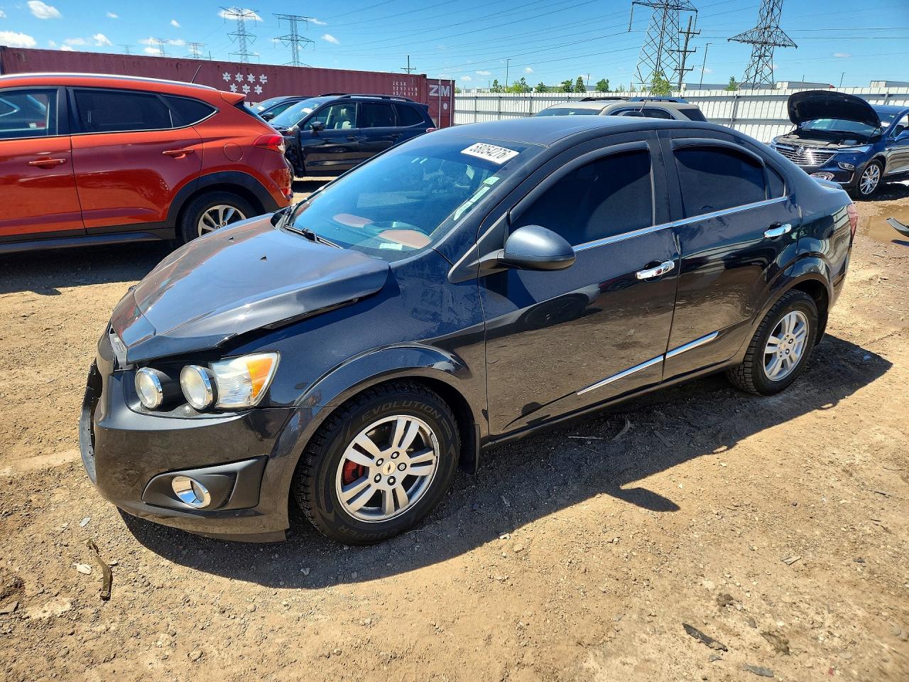 2015 Chevrolet Sonic Lt Gray vin: 1G1JC5SH4F4132796