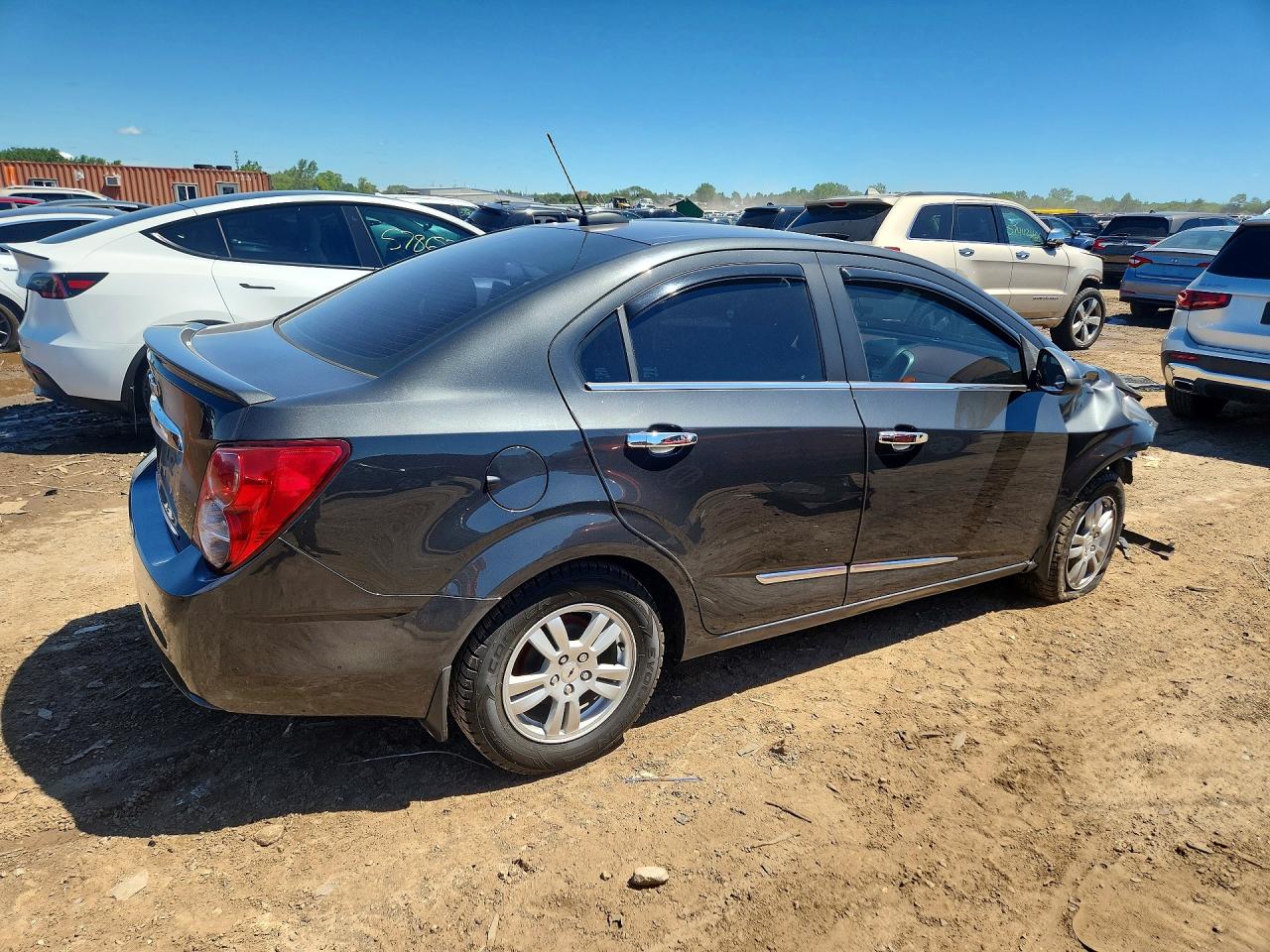 2015 Chevrolet Sonic Lt Gray vin: 1G1JC5SH4F4132796