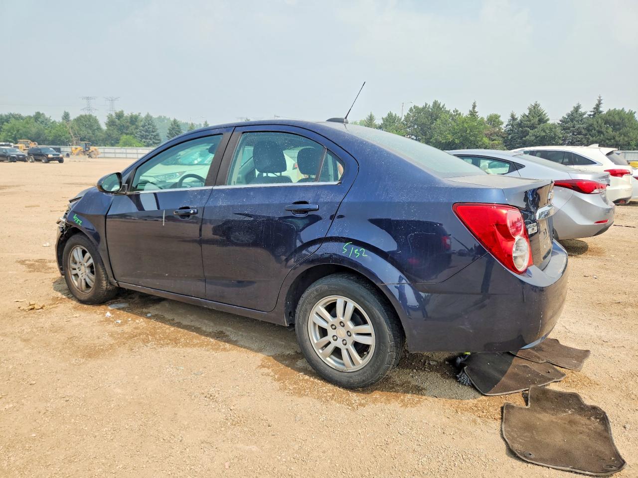 2015 Chevrolet Sonic Lt Blue vin: 1G1JC5SH4F4143247