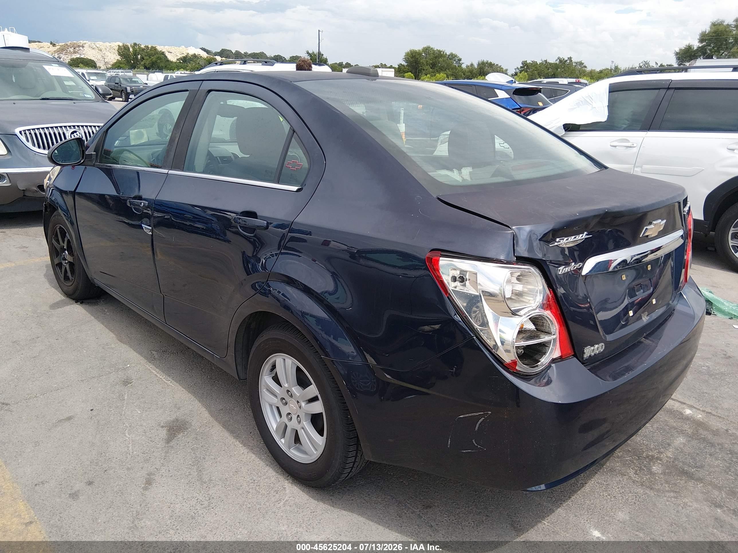 2015 Chevrolet Sonic Lt Auto Dark Blue vin: 1G1JC5SH4F4180735