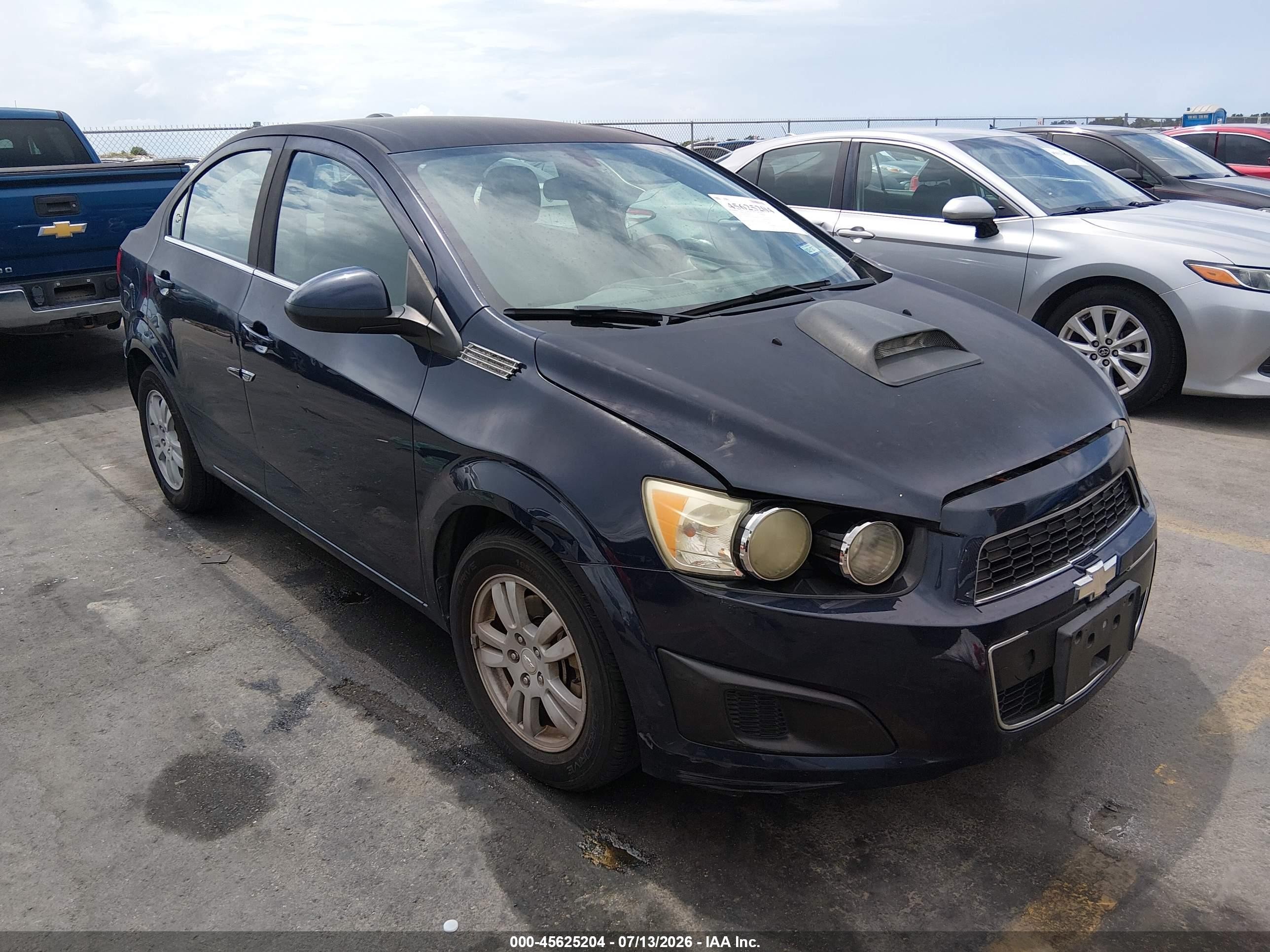 2015 Chevrolet Sonic Lt Auto Dark Blue vin: 1G1JC5SH4F4180735