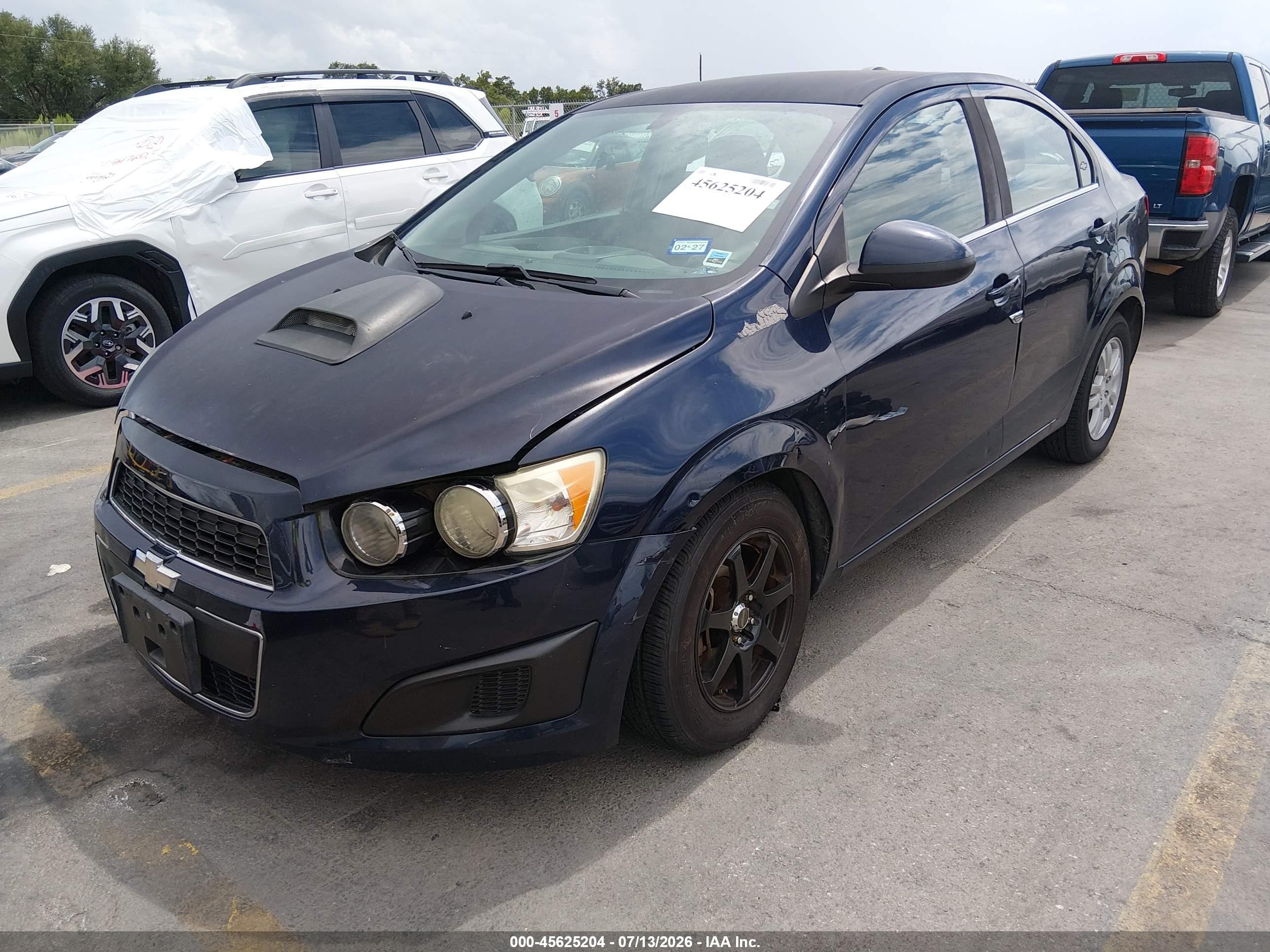 2015 Chevrolet Sonic Lt Auto Dark Blue vin: 1G1JC5SH4F4180735