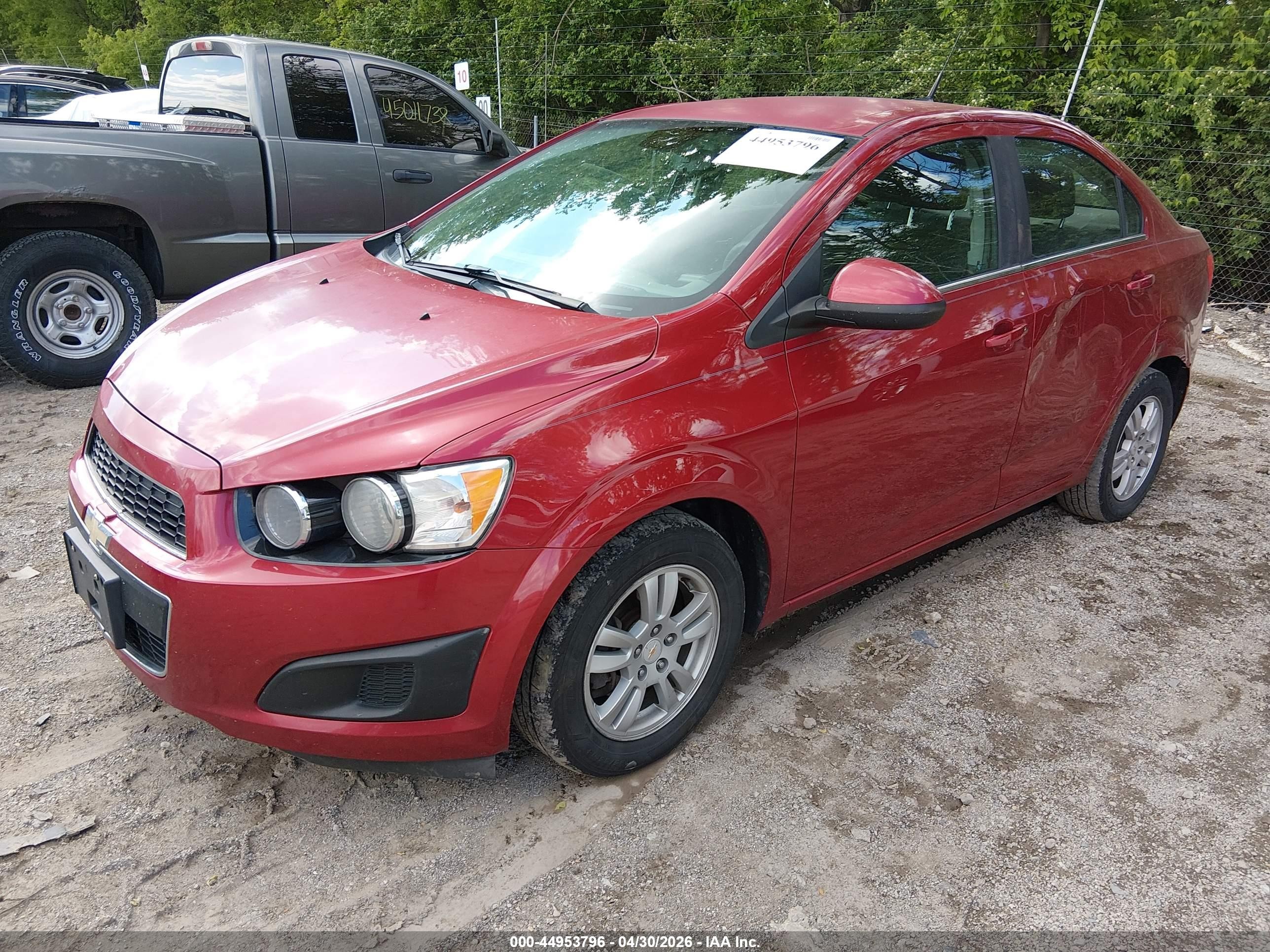 2012 Chevrolet Sonic 2lt Красный vin: 1G1JC5SH5C4119342
