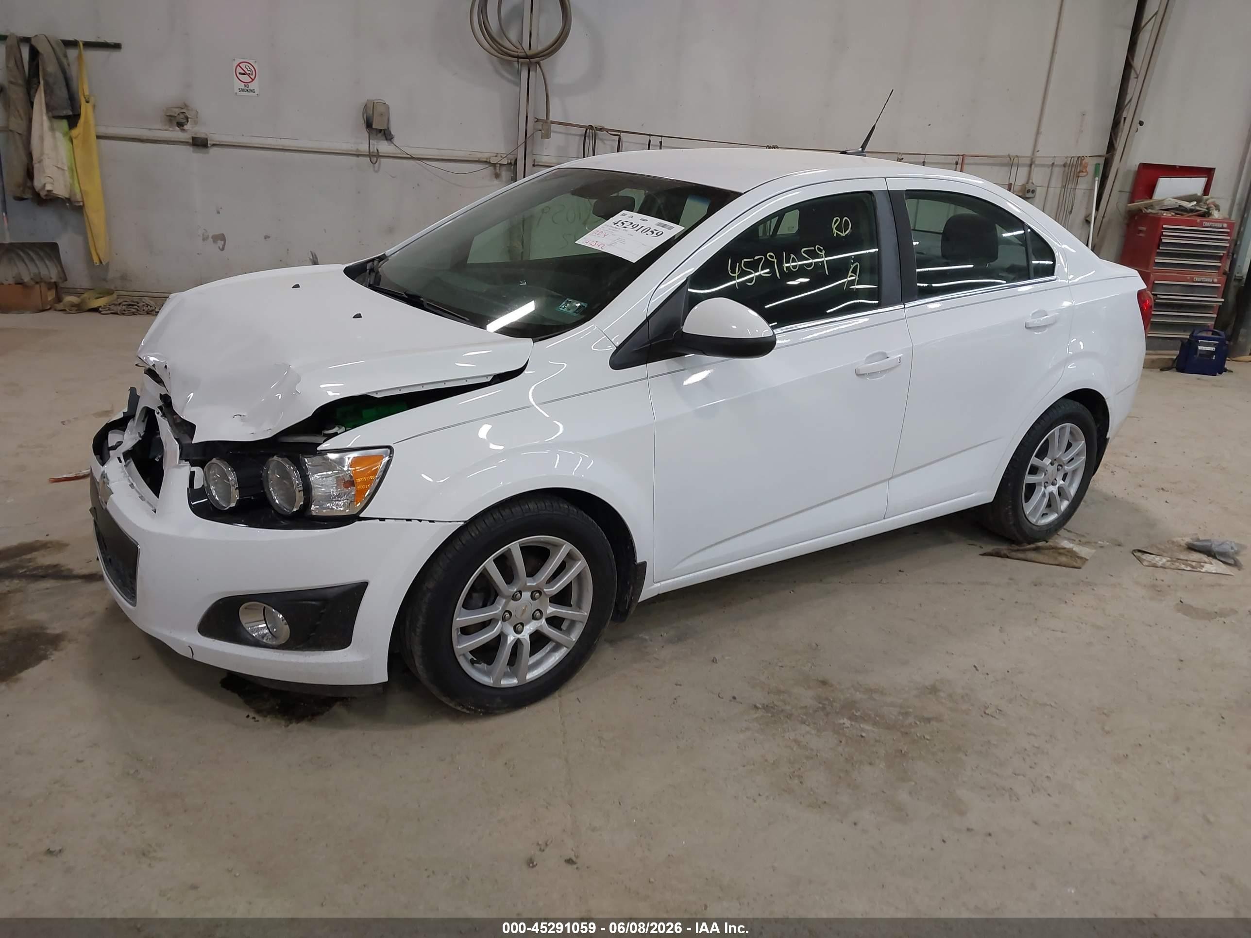 2012 Chevrolet Sonic 2lt White vin: 1G1JC5SH5C4136867