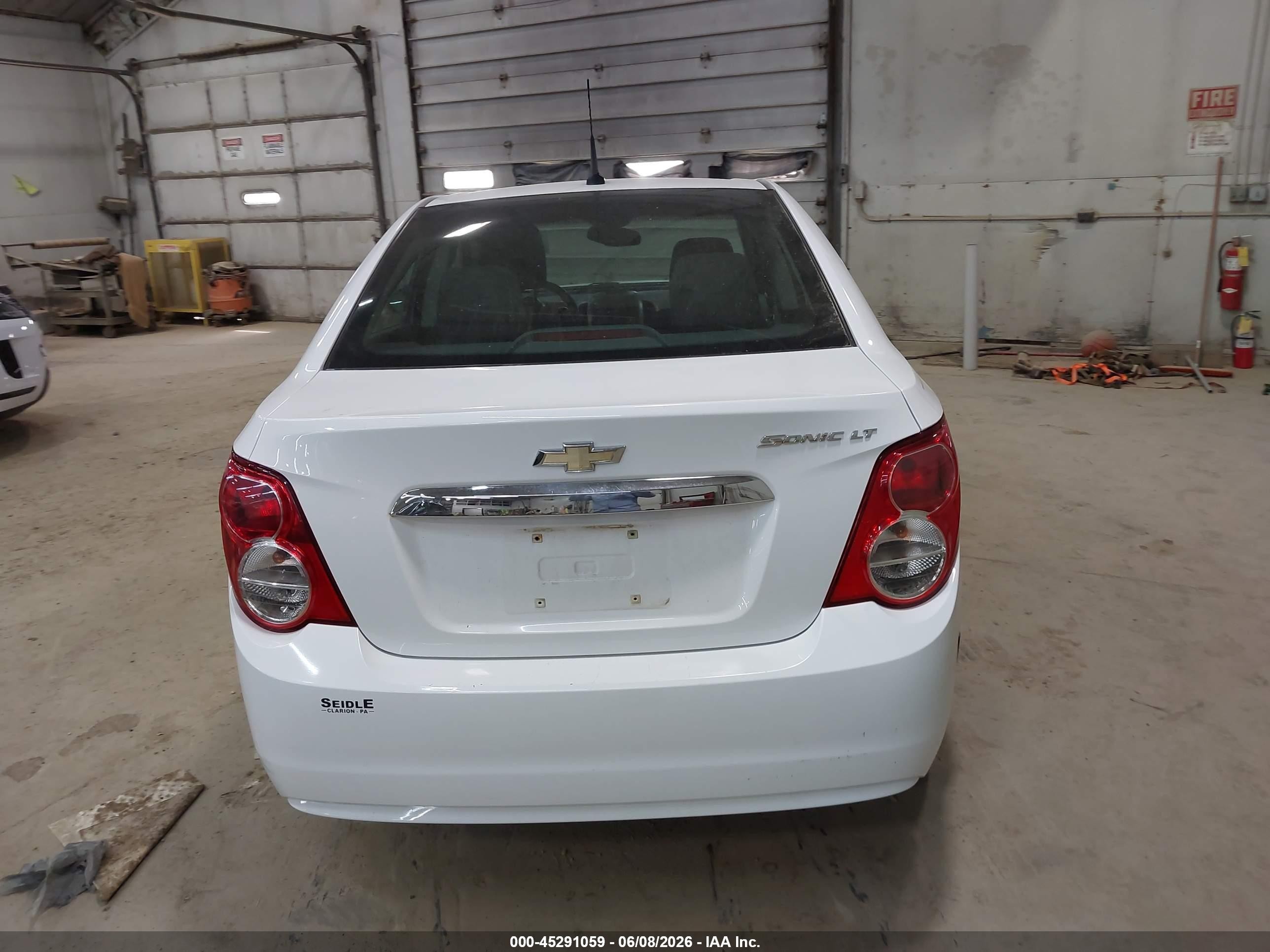 2012 Chevrolet Sonic 2lt White vin: 1G1JC5SH5C4136867