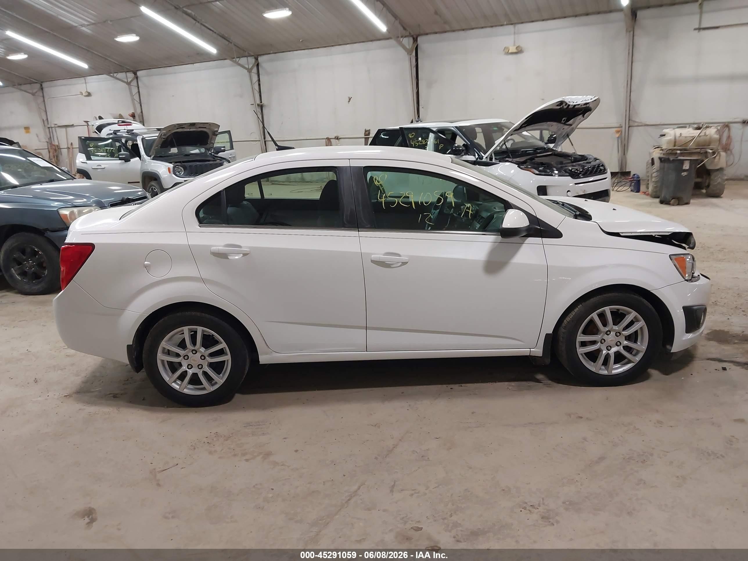 2012 Chevrolet Sonic 2lt White vin: 1G1JC5SH5C4136867