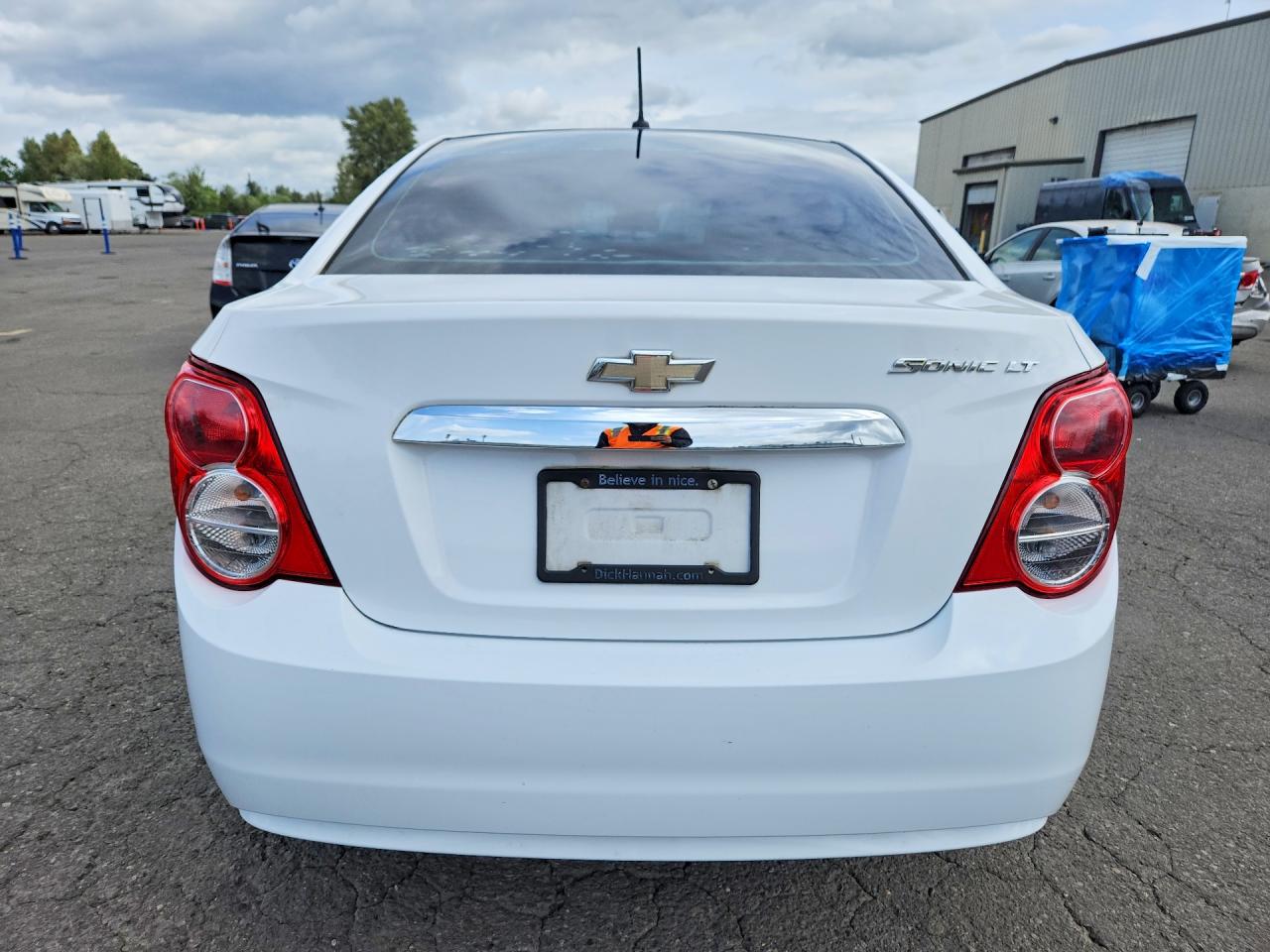 2012 Chevrolet Sonic Lt White vin: 1G1JC5SH5C4155046