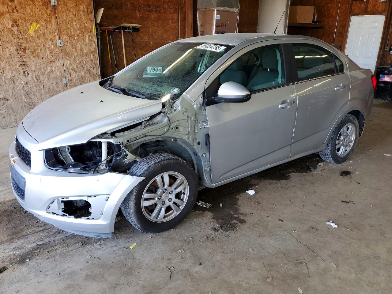 2012 Chevrolet Sonic Lt Серебряный vin: 1G1JC5SH5C4170534