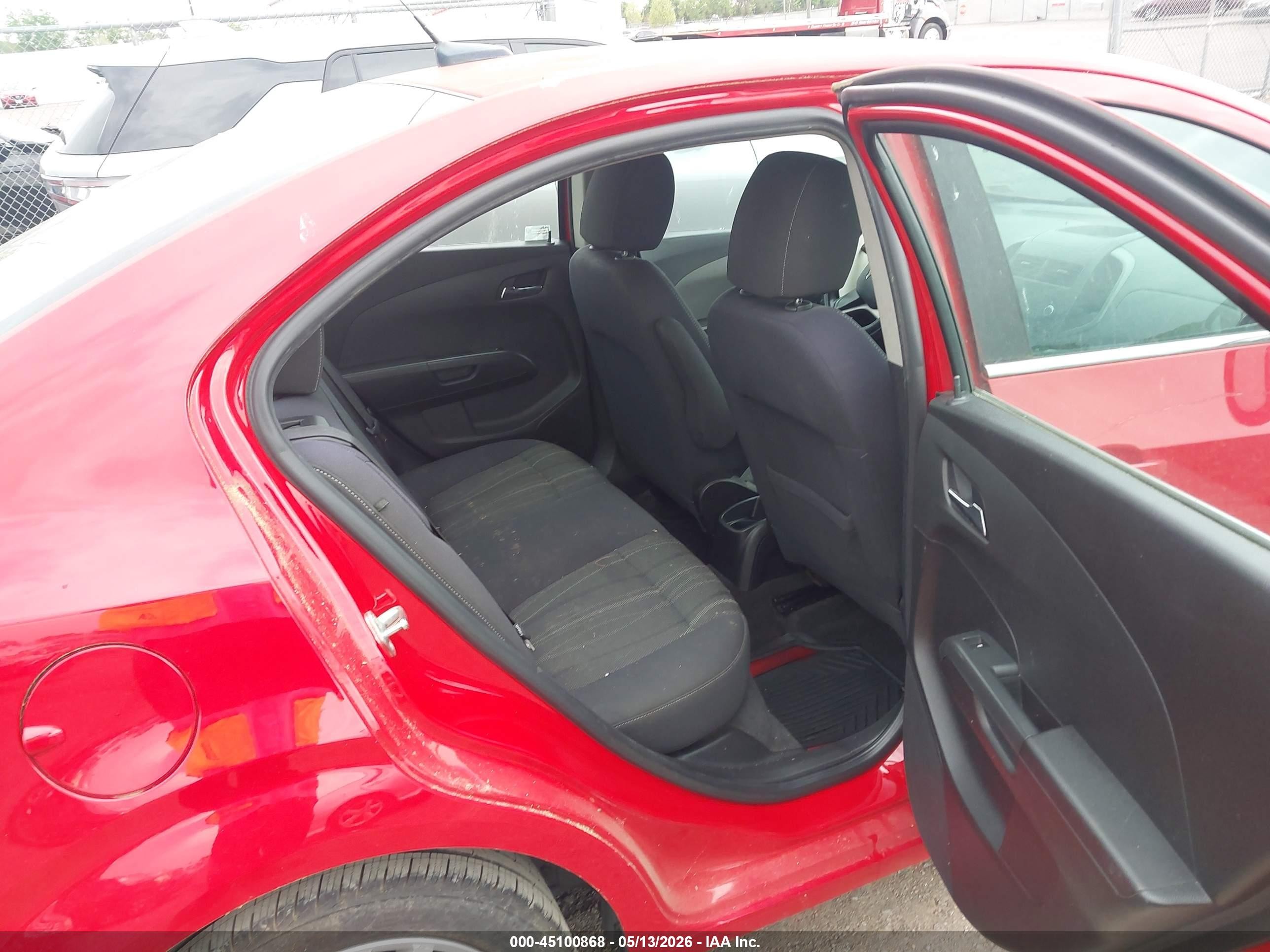 2012 Chevrolet Sonic 2lt Красный vin: 1G1JC5SH5C4208649