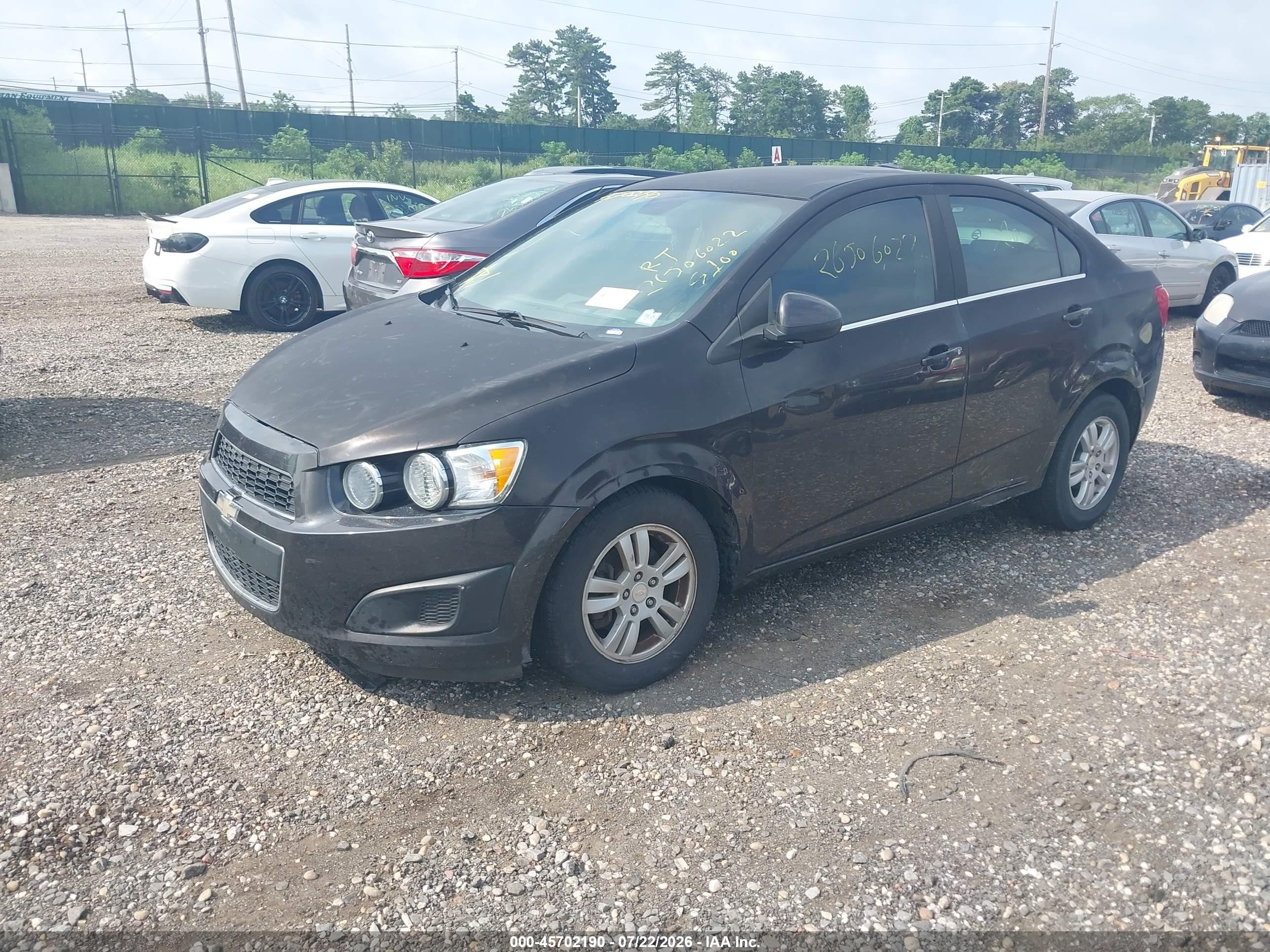 2013 Chevrolet Sonic Lt Auto Черный vin: 1G1JC5SH5D4189148