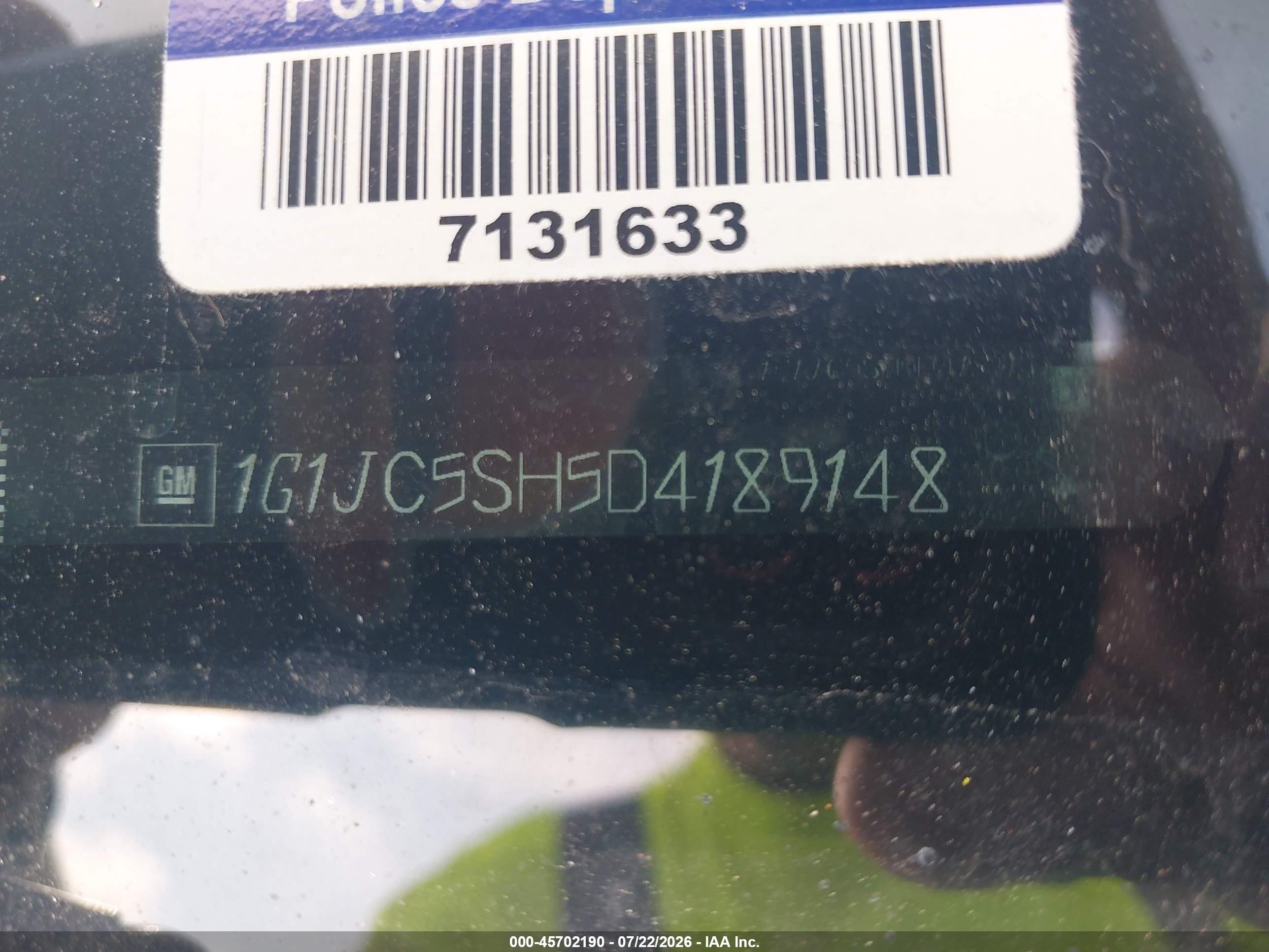 2013 Chevrolet Sonic Lt Auto Черный vin: 1G1JC5SH5D4189148