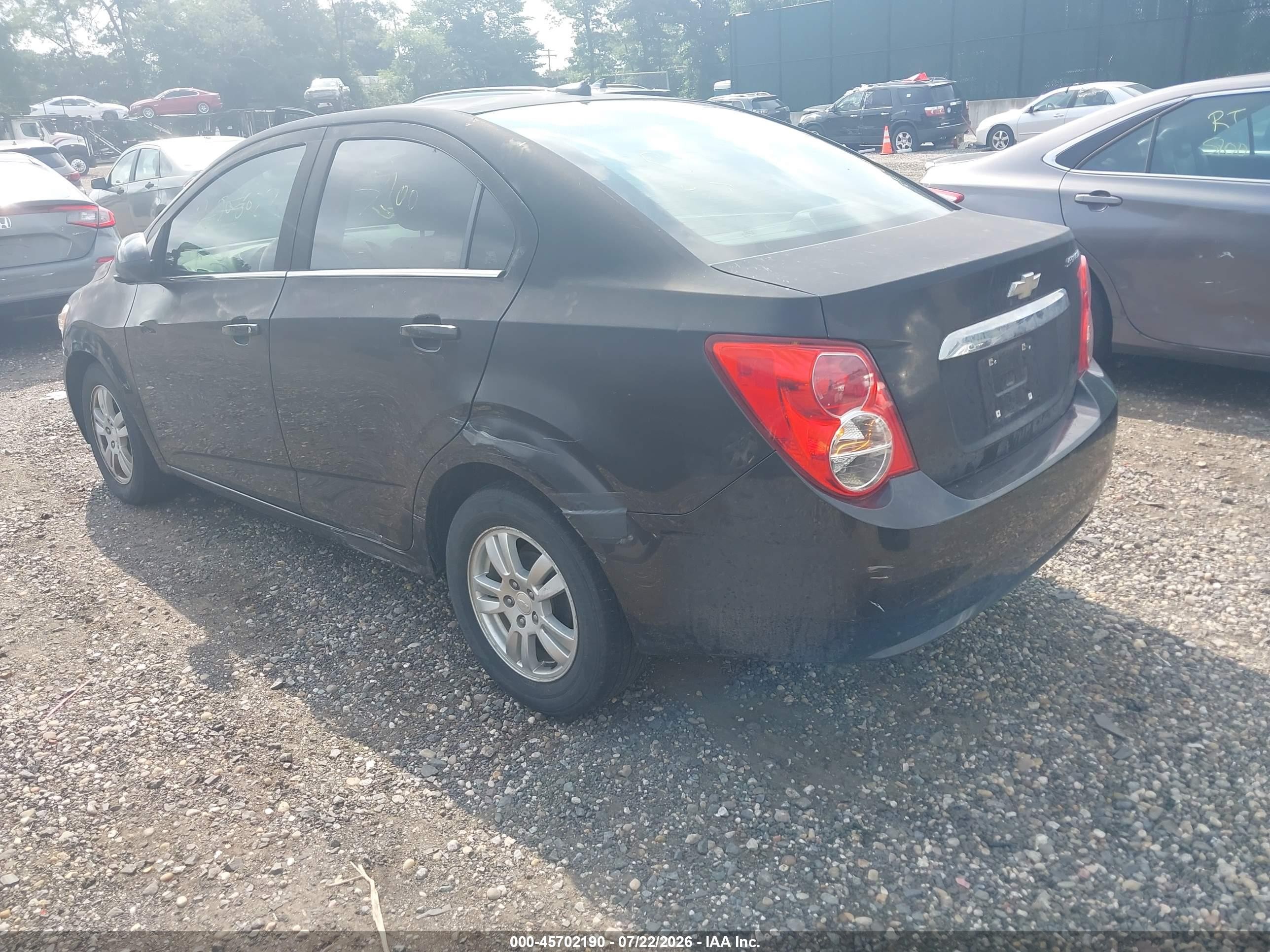 2013 Chevrolet Sonic Lt Auto Черный vin: 1G1JC5SH5D4189148