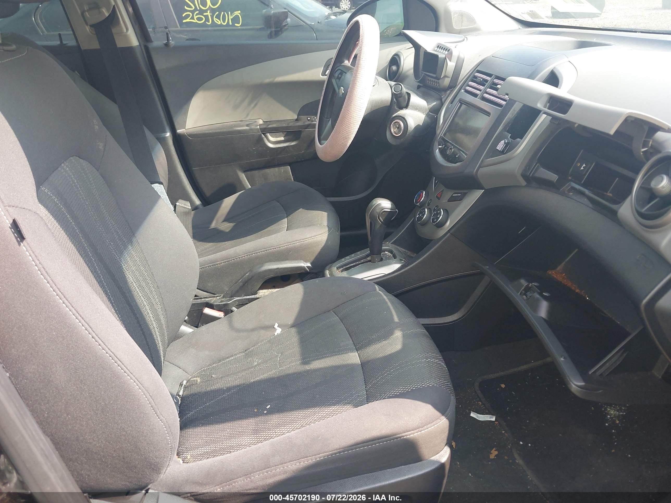 2013 Chevrolet Sonic Lt Auto Черный vin: 1G1JC5SH5D4189148