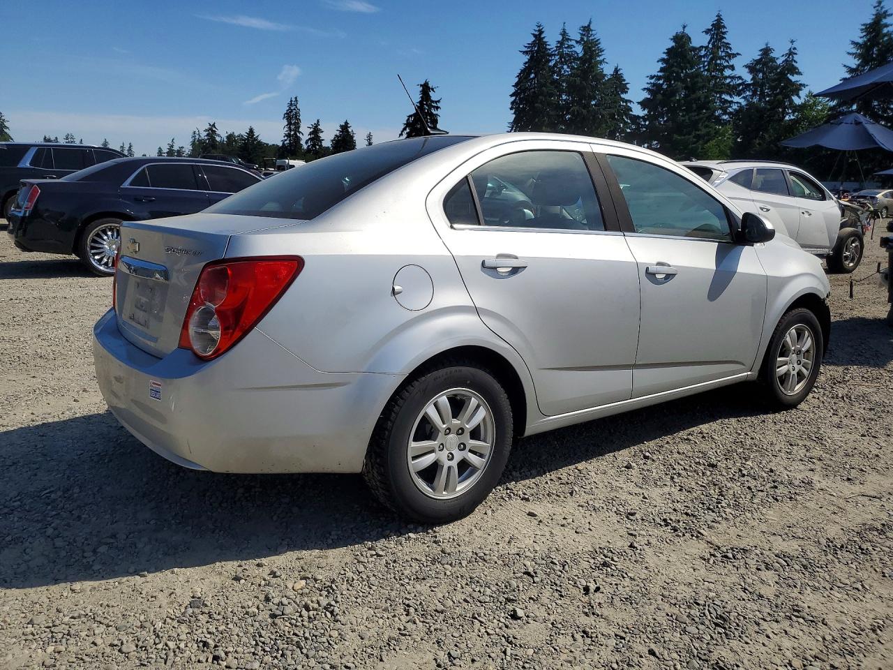 2013 Chevrolet Sonic Lt Silver vin: 1G1JC5SH5D4192101
