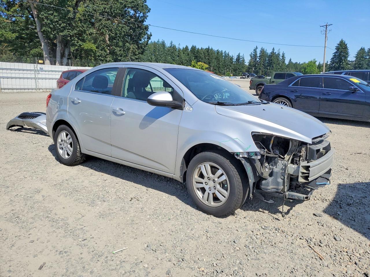 2013 Chevrolet Sonic Lt Silver vin: 1G1JC5SH5D4192101