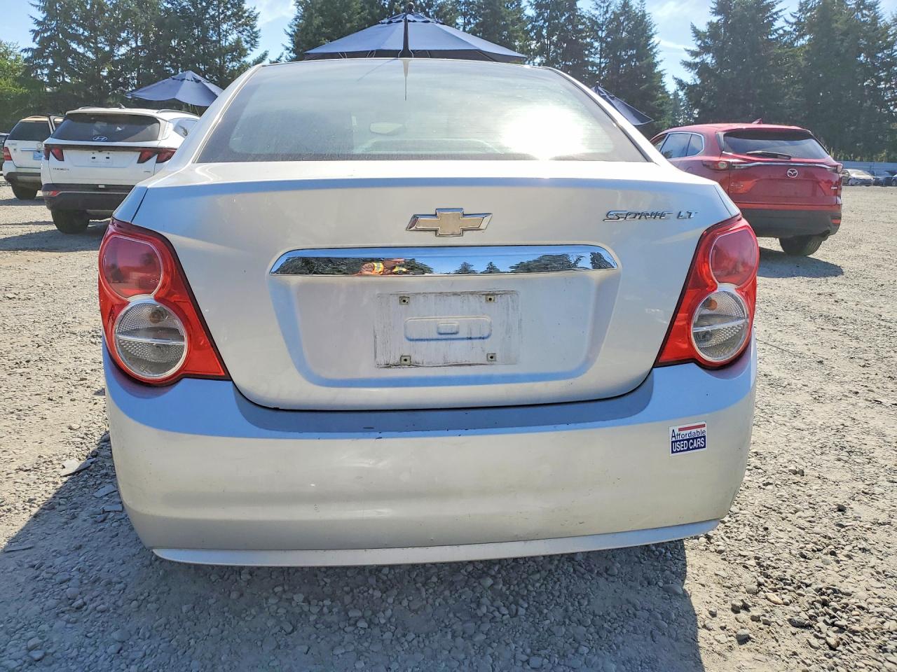 2013 Chevrolet Sonic Lt Silver vin: 1G1JC5SH5D4192101