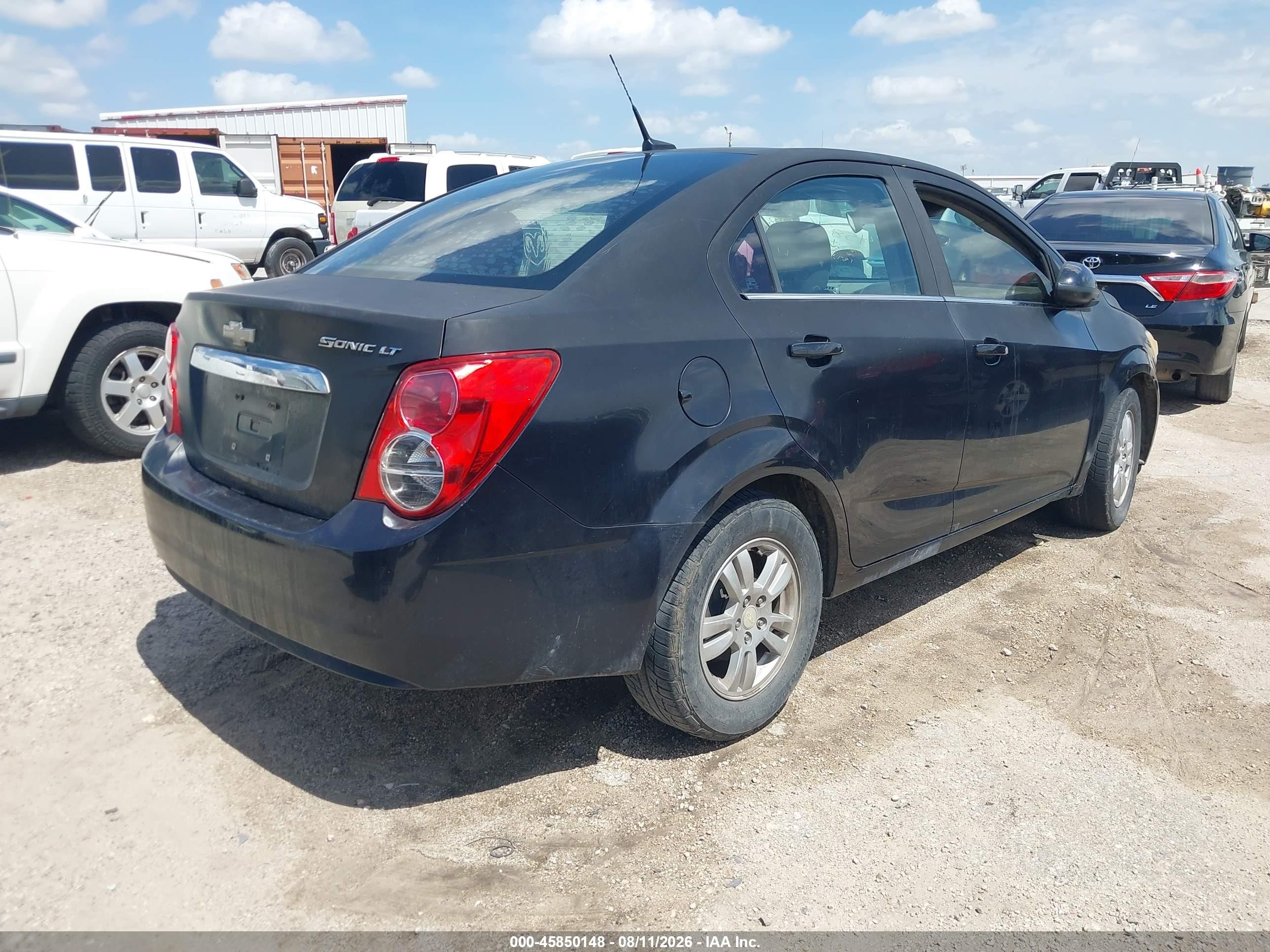 2013 Chevrolet Sonic Lt Auto Black vin: 1G1JC5SH5D4226554