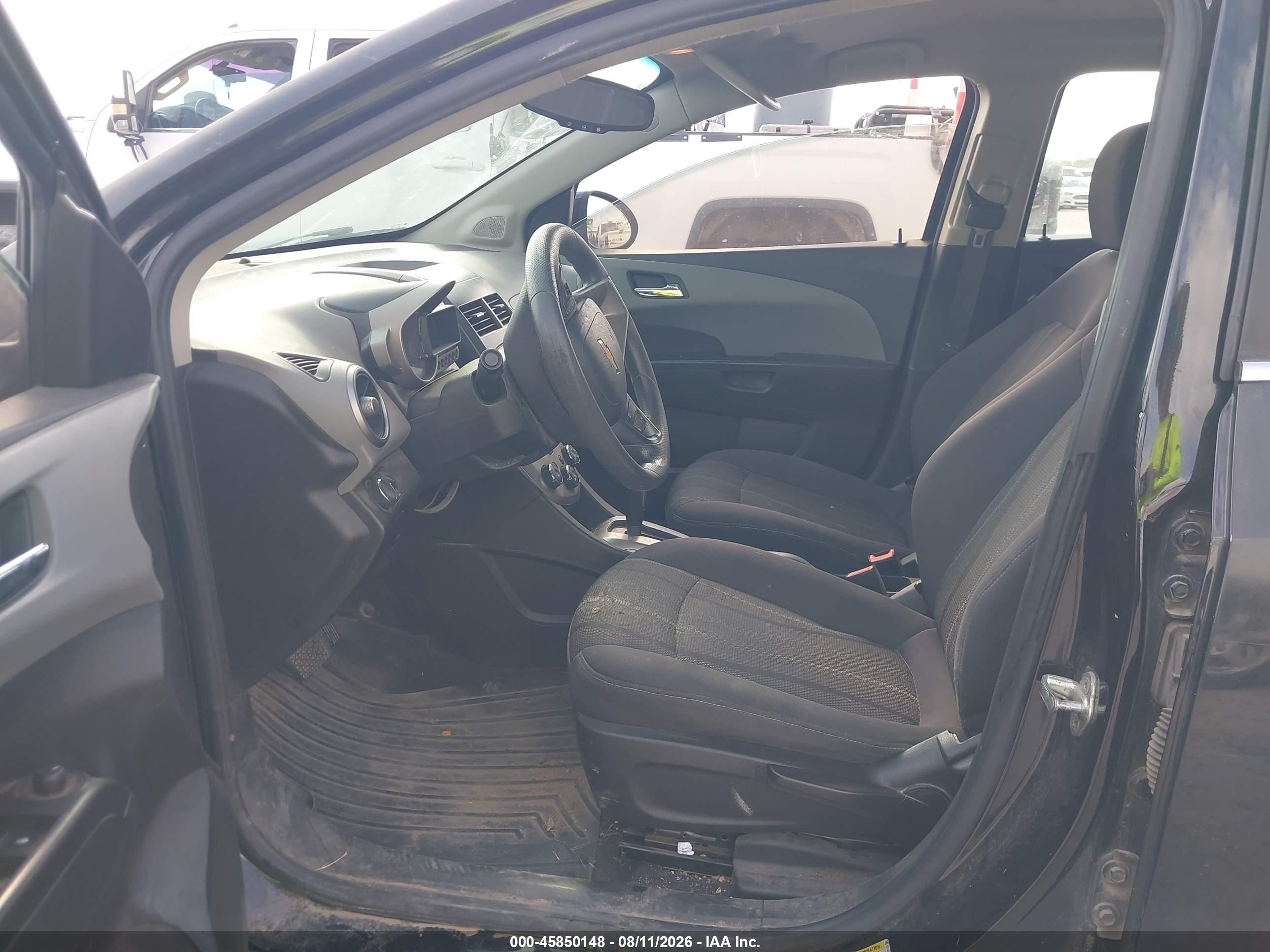 2013 Chevrolet Sonic Lt Auto Black vin: 1G1JC5SH5D4226554
